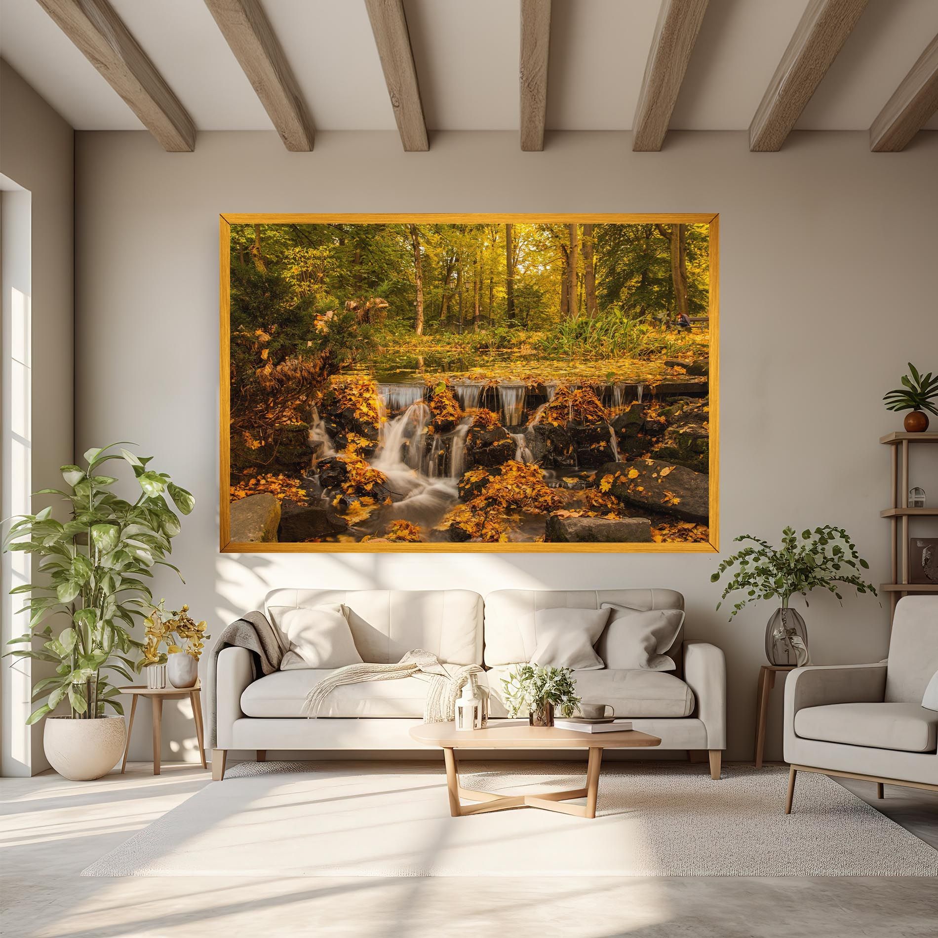 Autumn Waterfall mockup 6