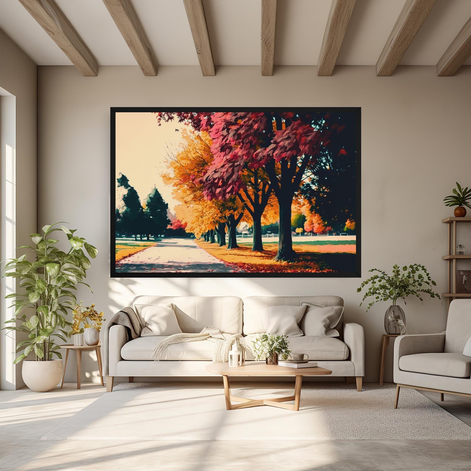 Картина на платно Autumn Park mockup 6