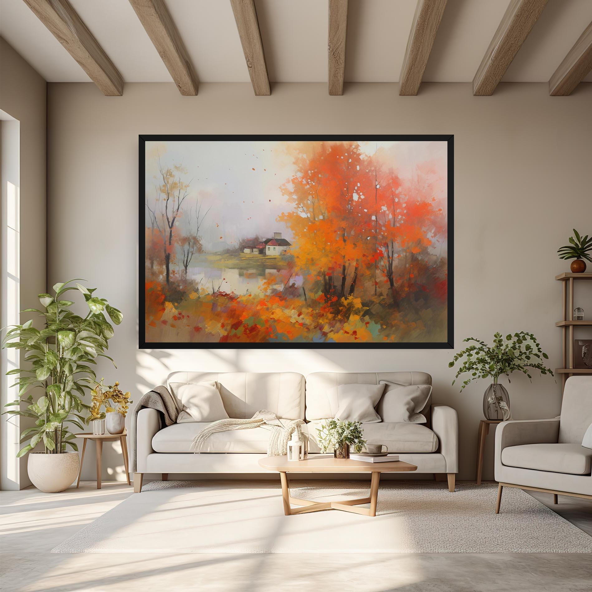 Картина на платно Autumnal Painting mockup 6