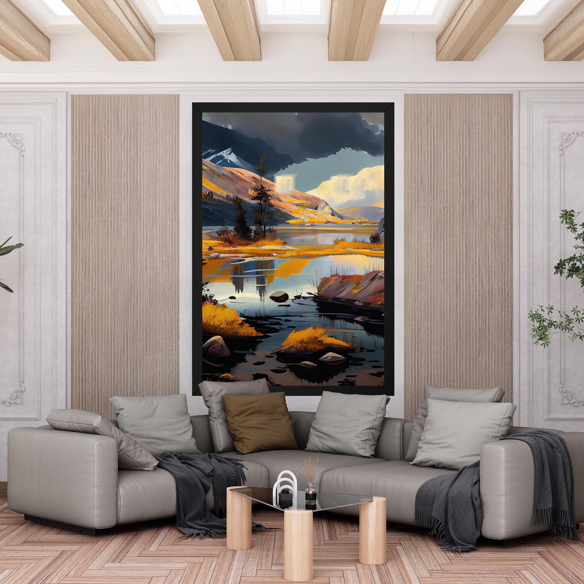 Картина на платно Autumn Landscape mockup 6