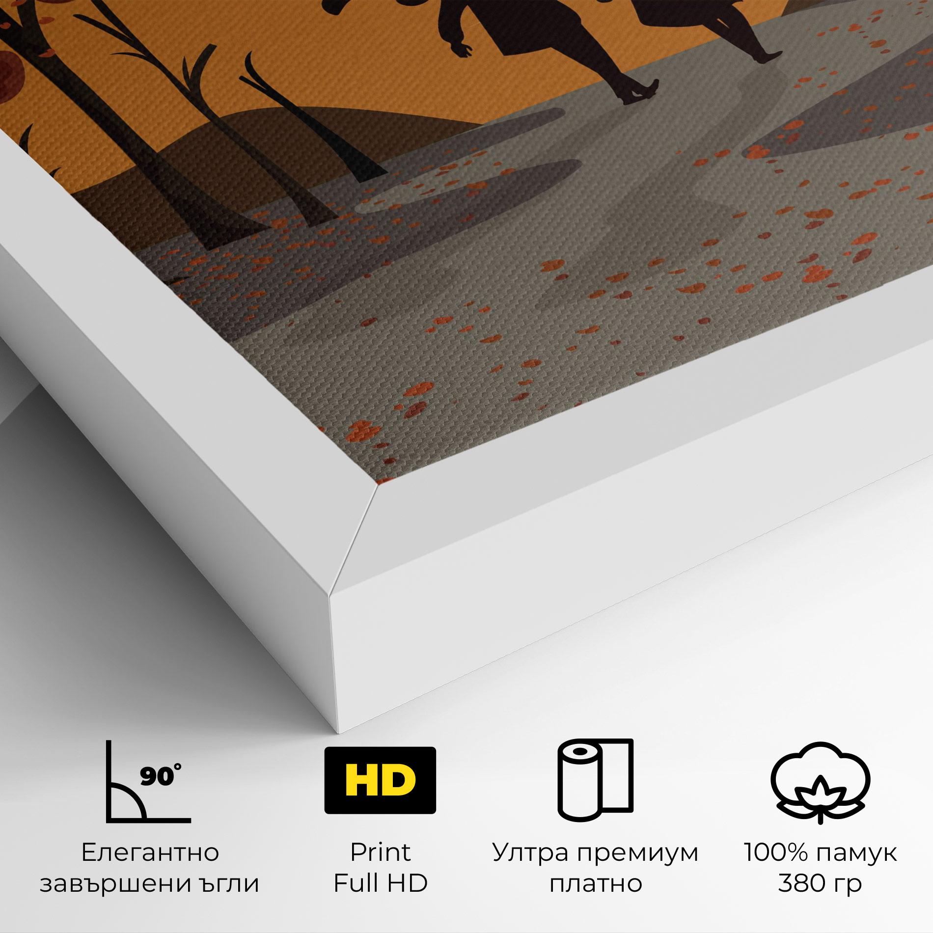 Картина на платно Autumn Couple mockup 4