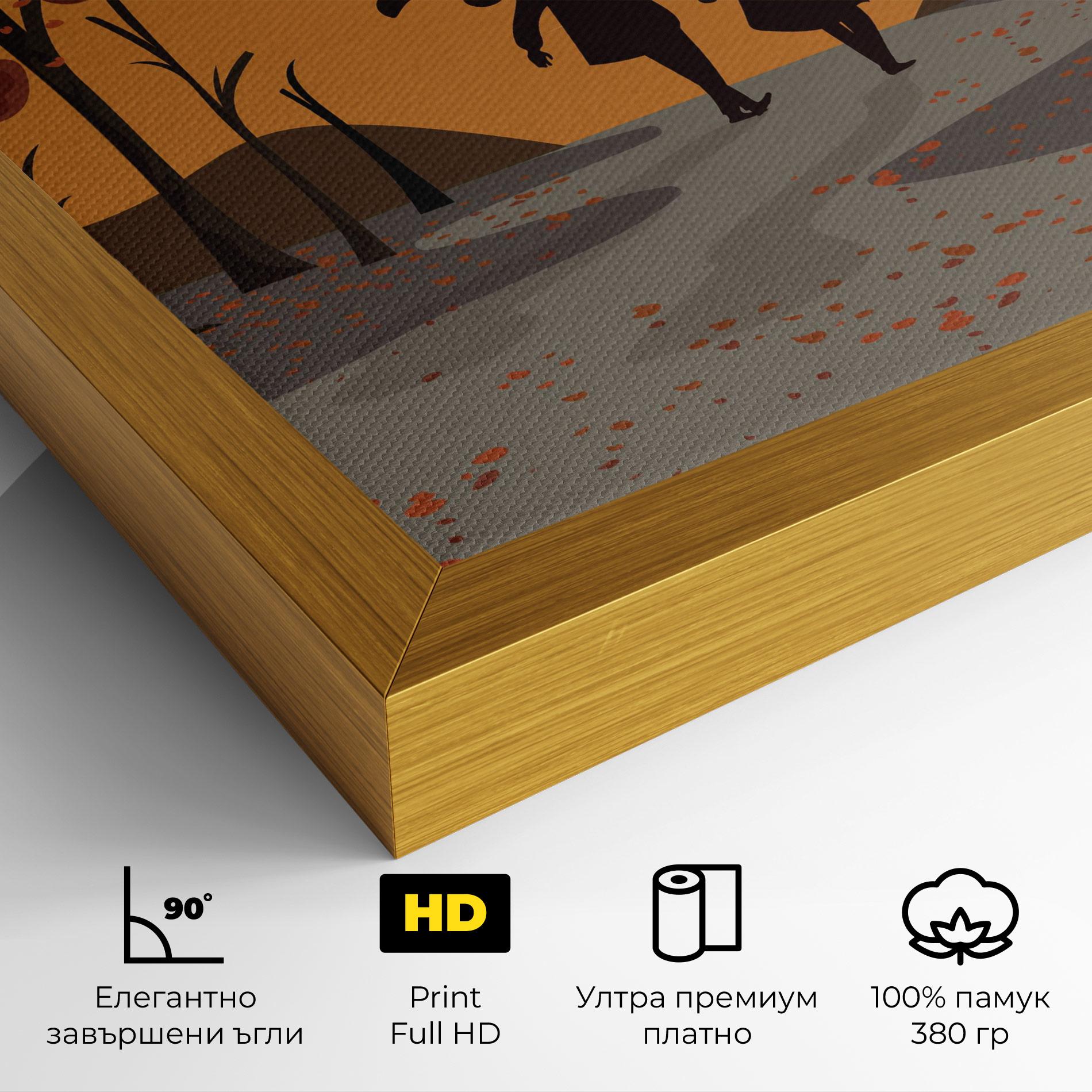 Картина на платно Autumn Couple mockup 4