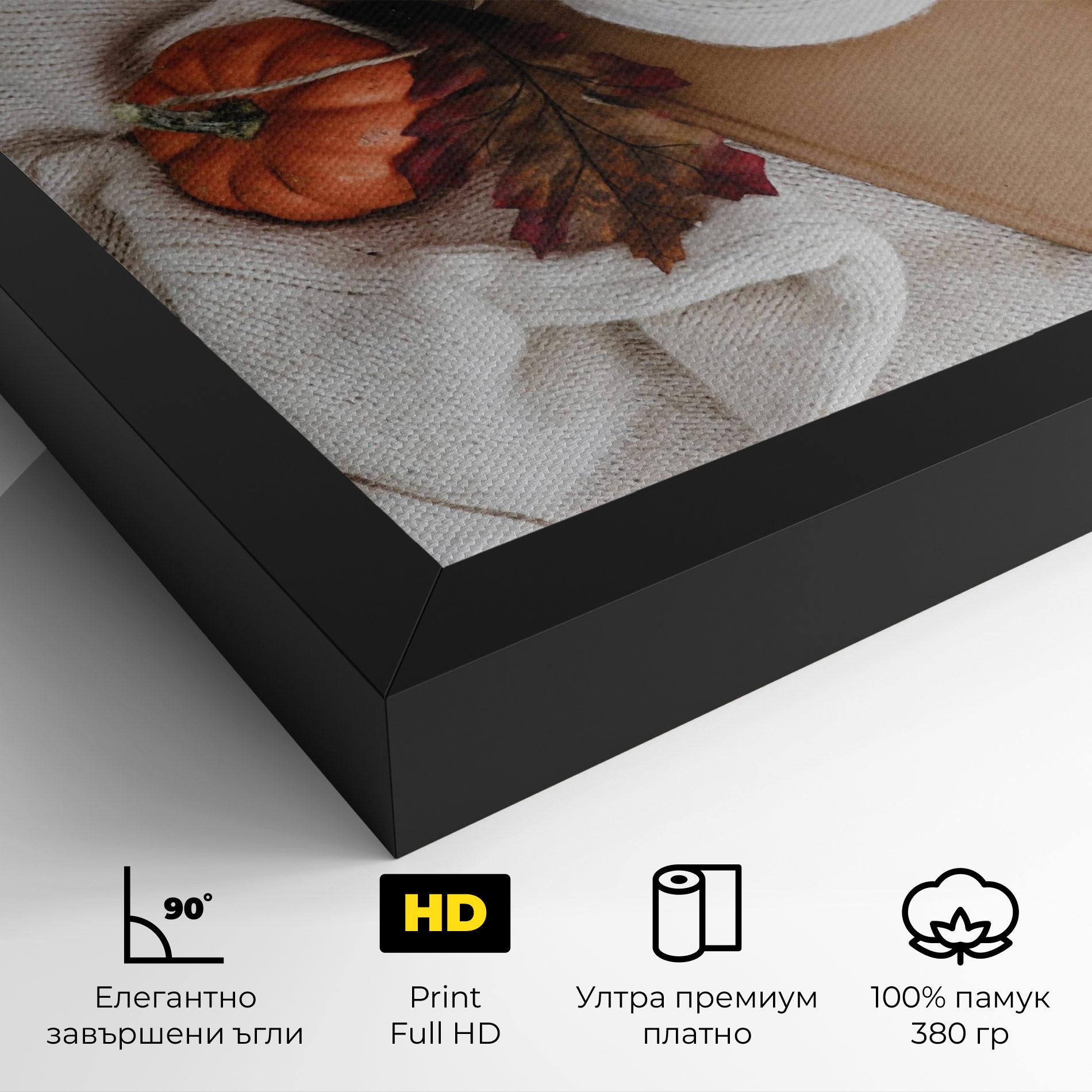 Картина на платно Autumn Coffee mockup 4