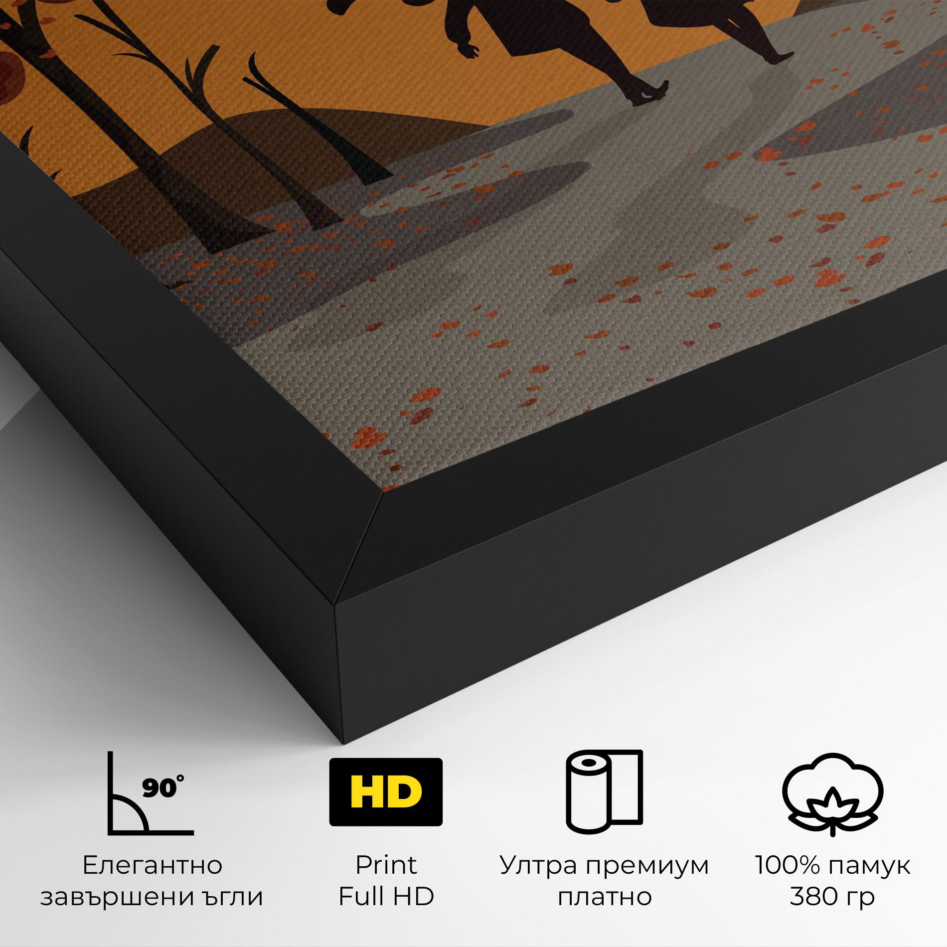 Картина на платно Autumn Couple mockup 4
