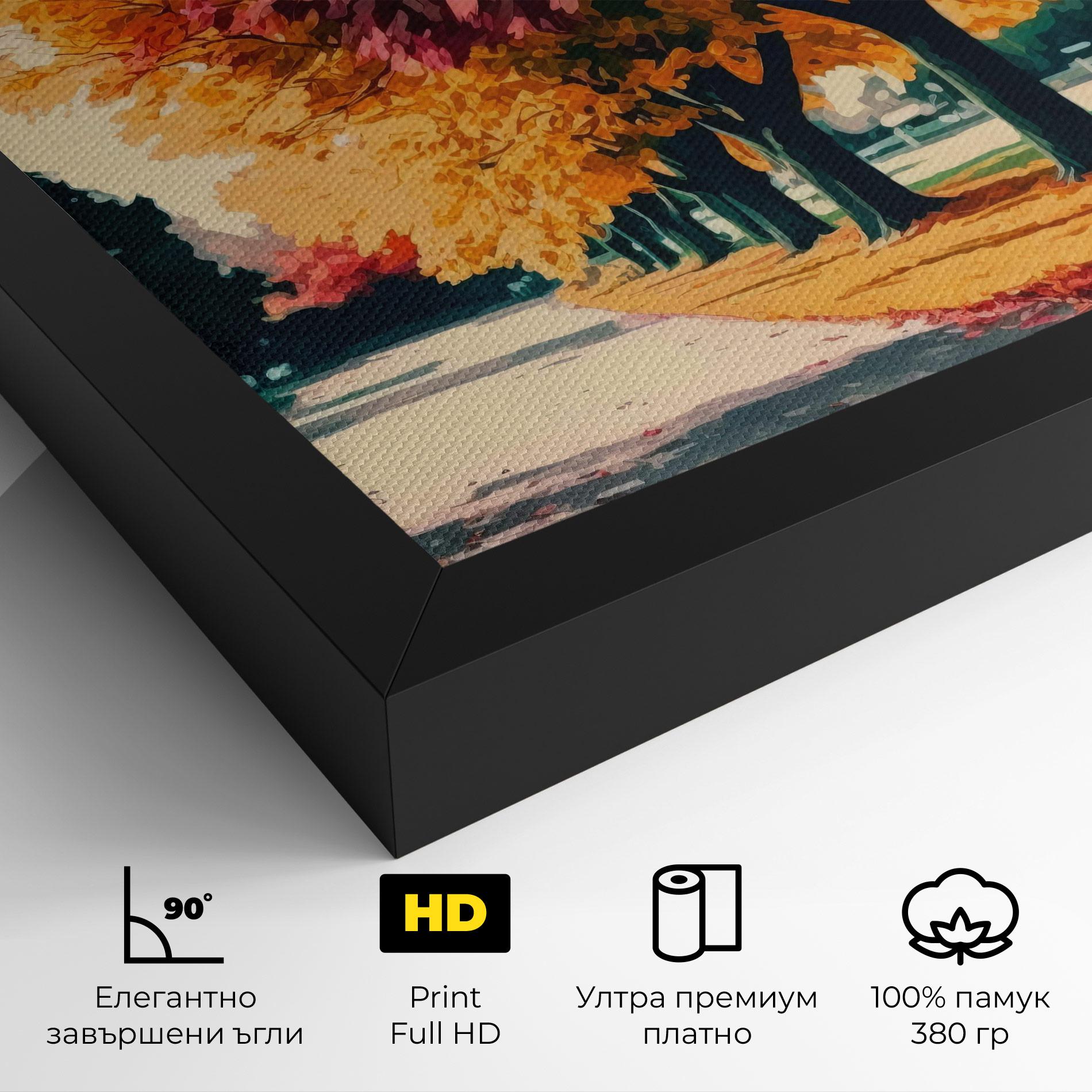 Картина на платно Autumn Park mockup 4