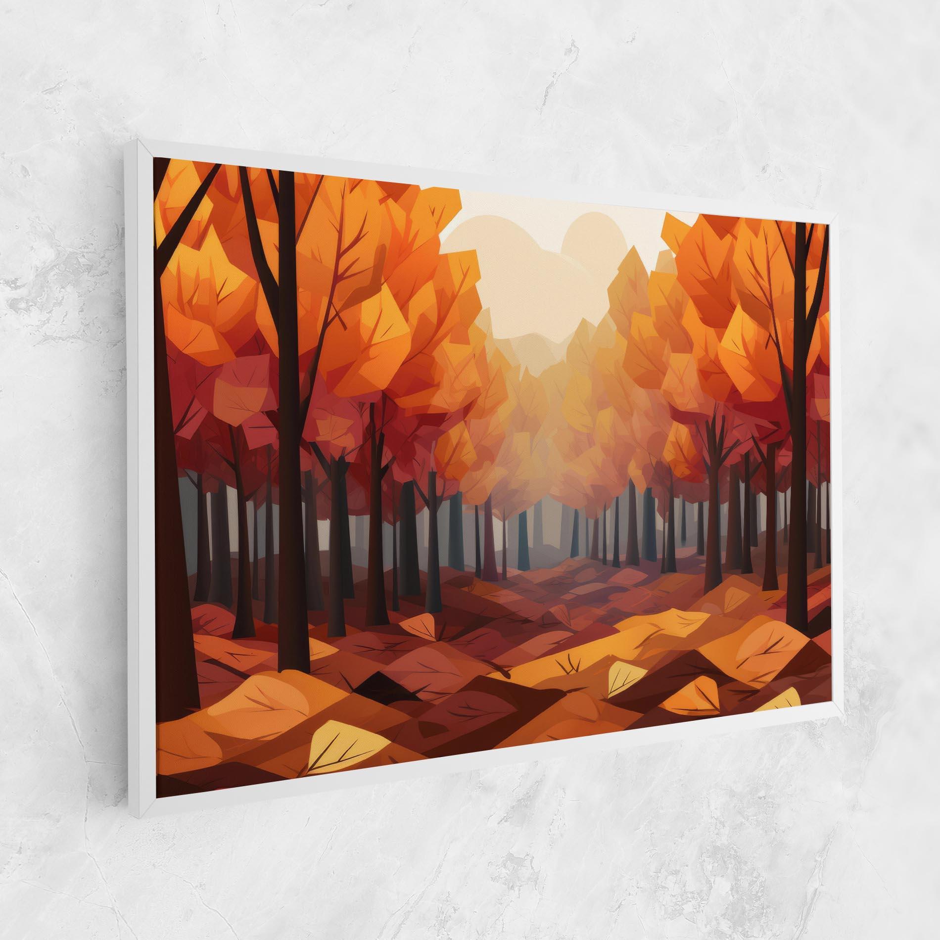 Картина на платно Autumn Forest View mockup 1