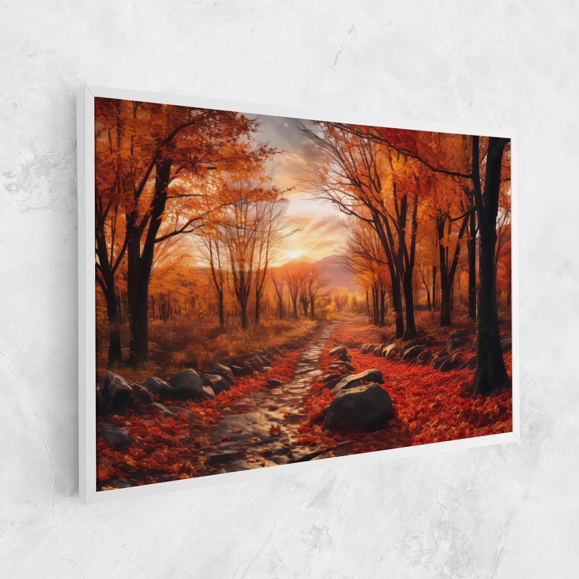 Картина на платно Autumn Path mockup 1