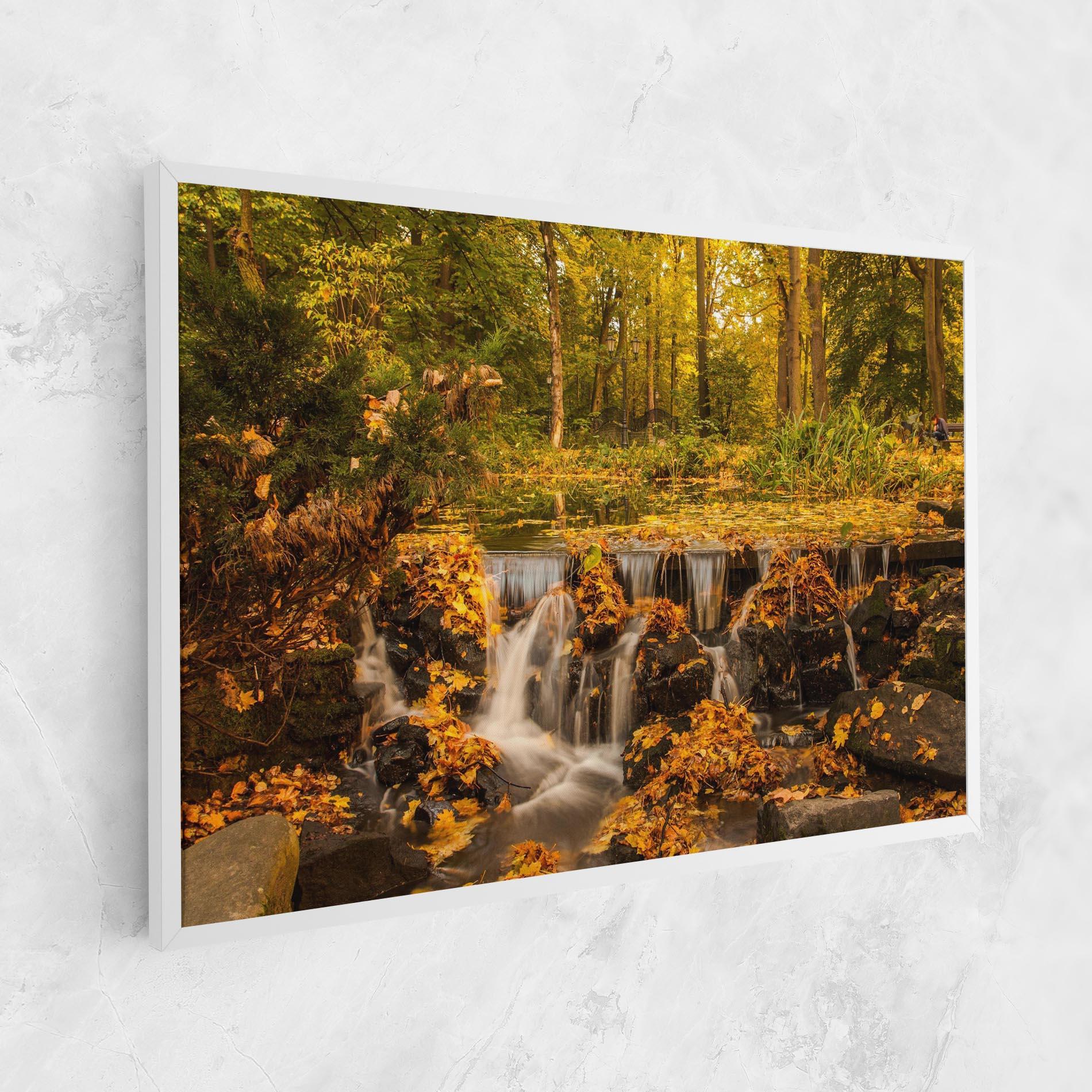 Картина на платно Autumn Waterfall mockup 1
