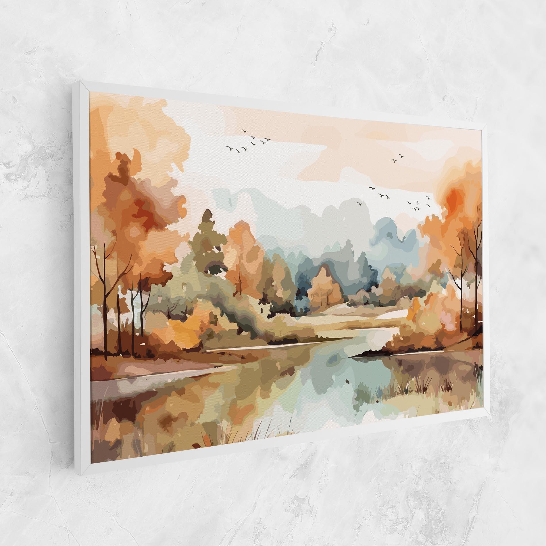 Картина на платно Watercolor Autumn mockup 1