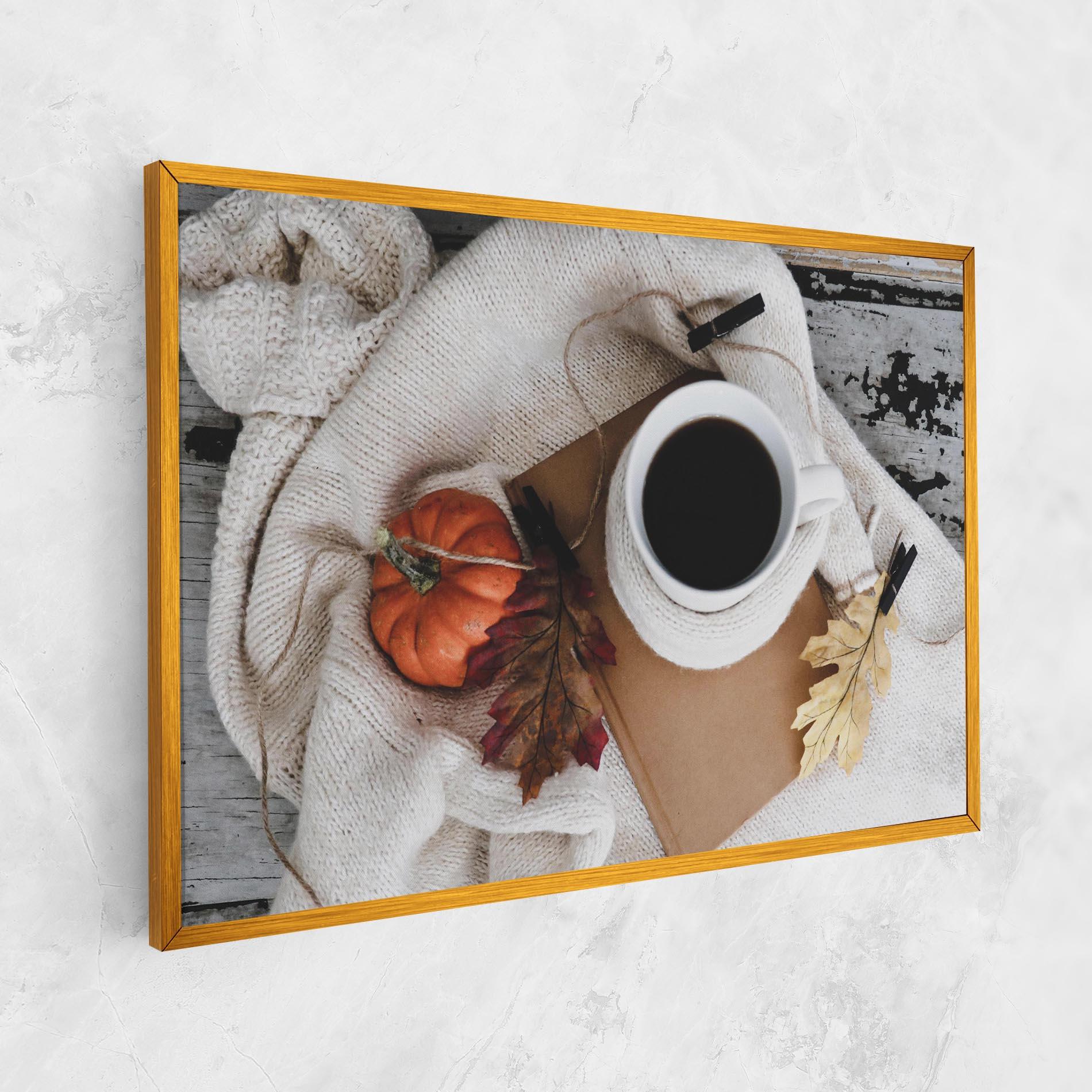 Картина на платно Autumn Coffee mockup 1