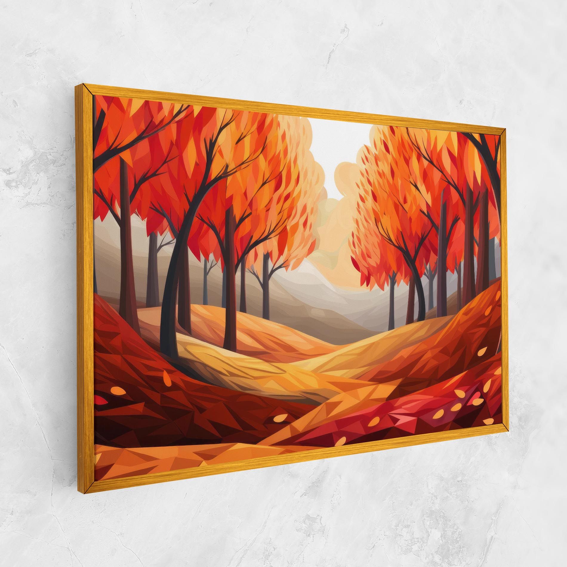 Red Trees Art mockup 1