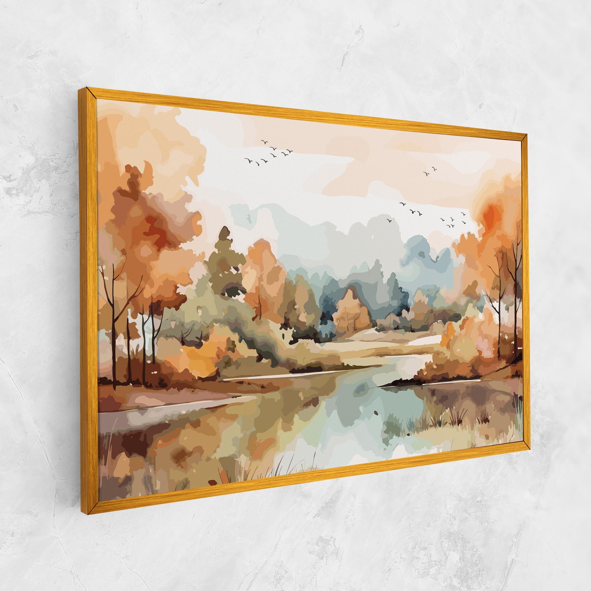 Картина на платно Watercolor Autumn mockup 1