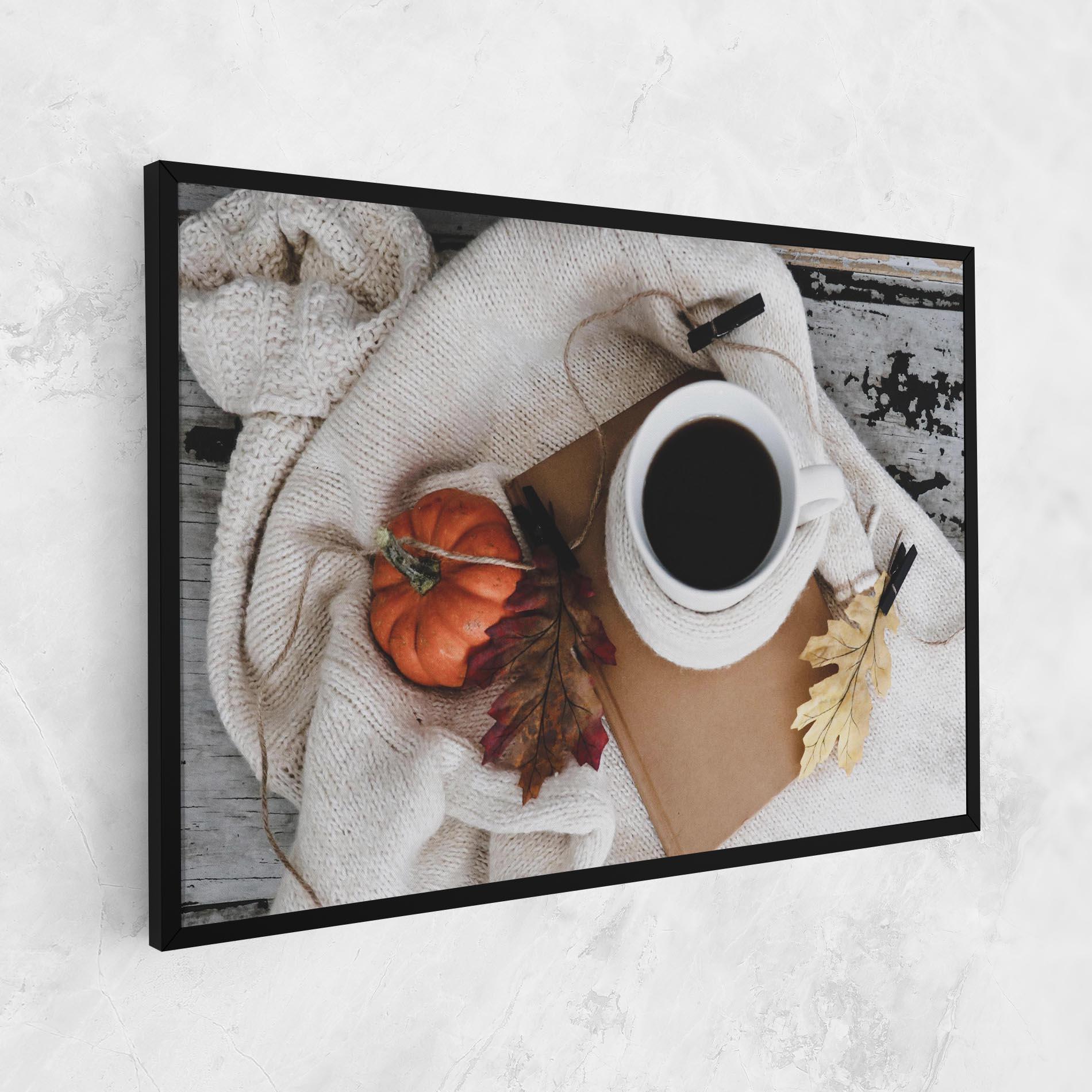 Картина на платно Autumn Coffee mockup 1
