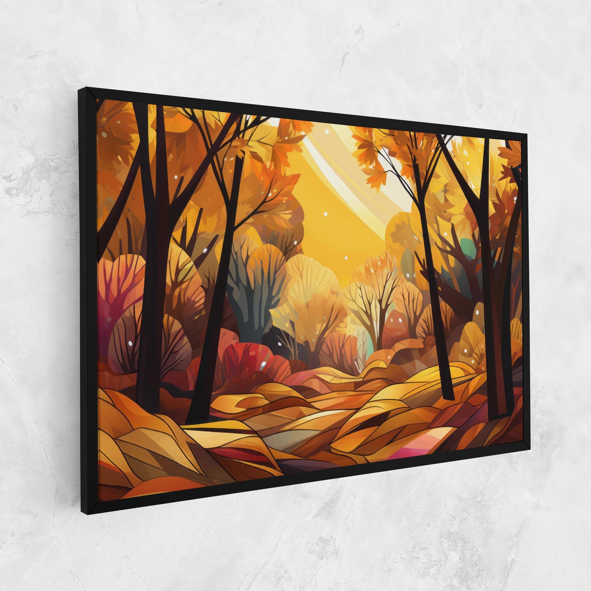 Картина на платно Autumn Forest Art mockup 1