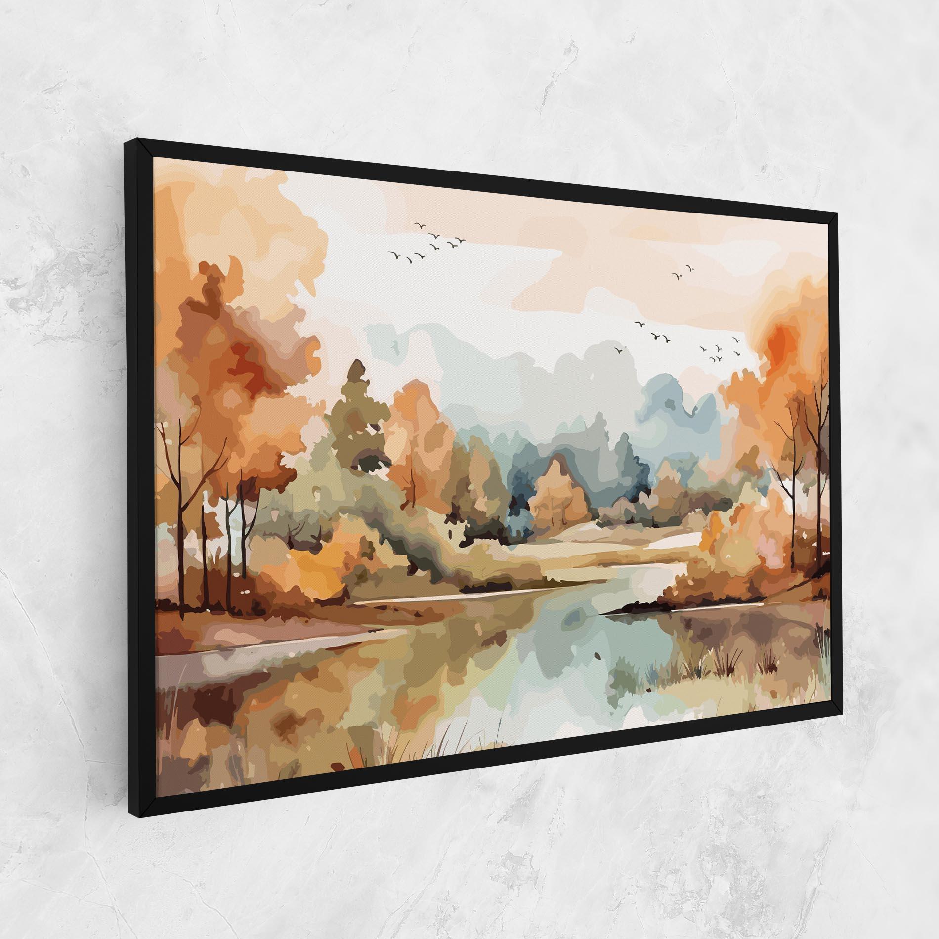 Картина на платно Watercolor Autumn mockup 1