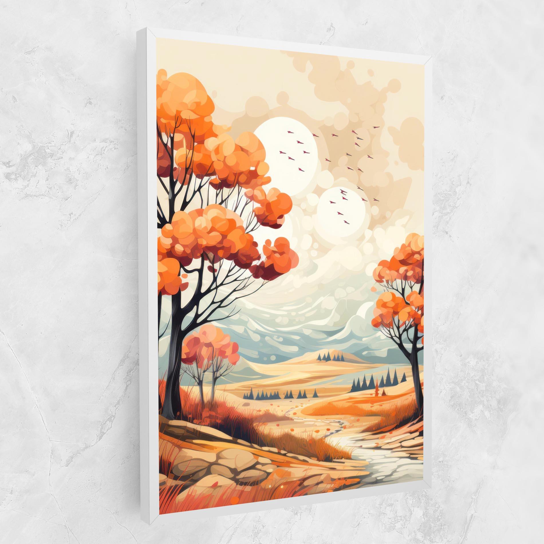 Картина на платно Autumn Tree Painting mockup 1