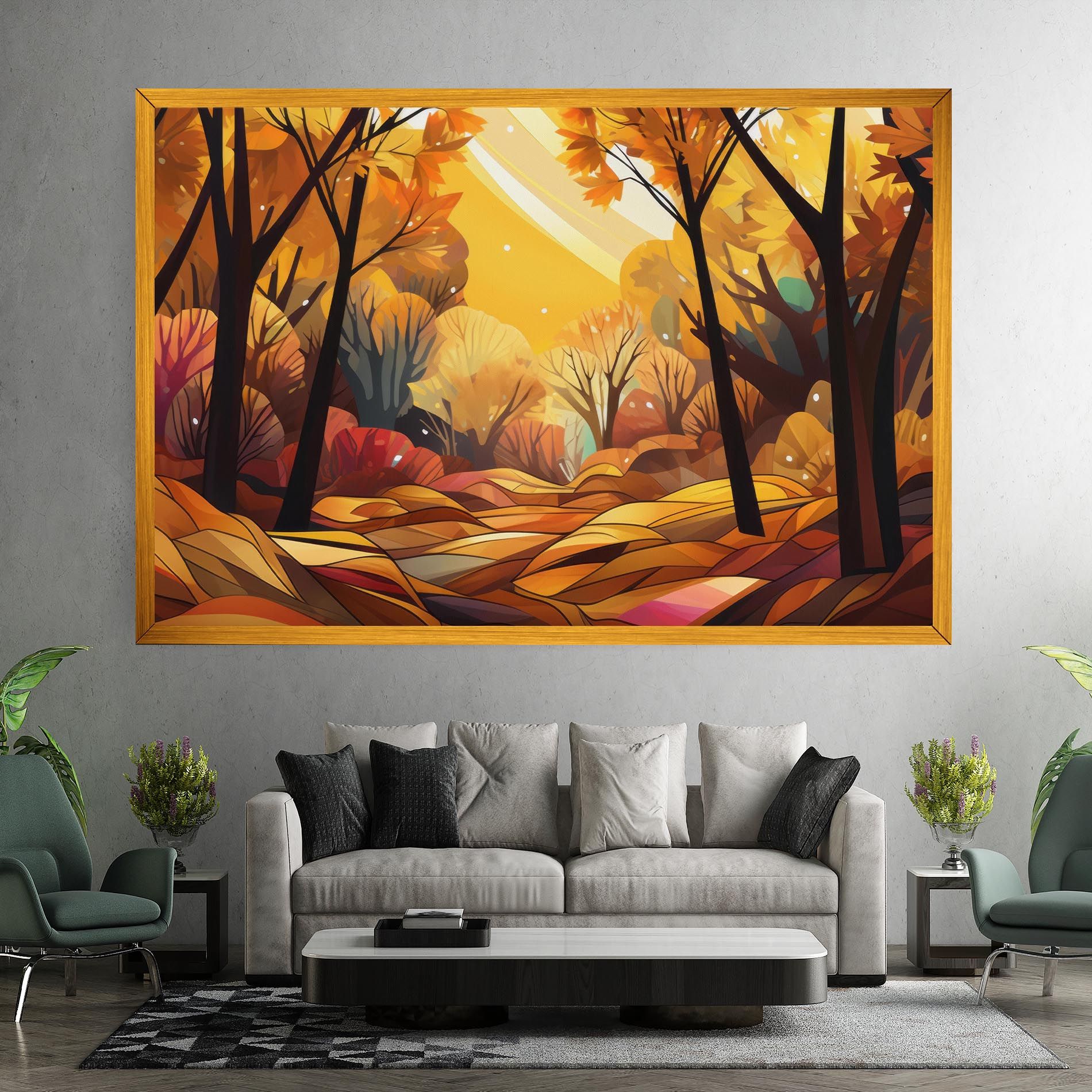Autumn Forest Art mockup 7