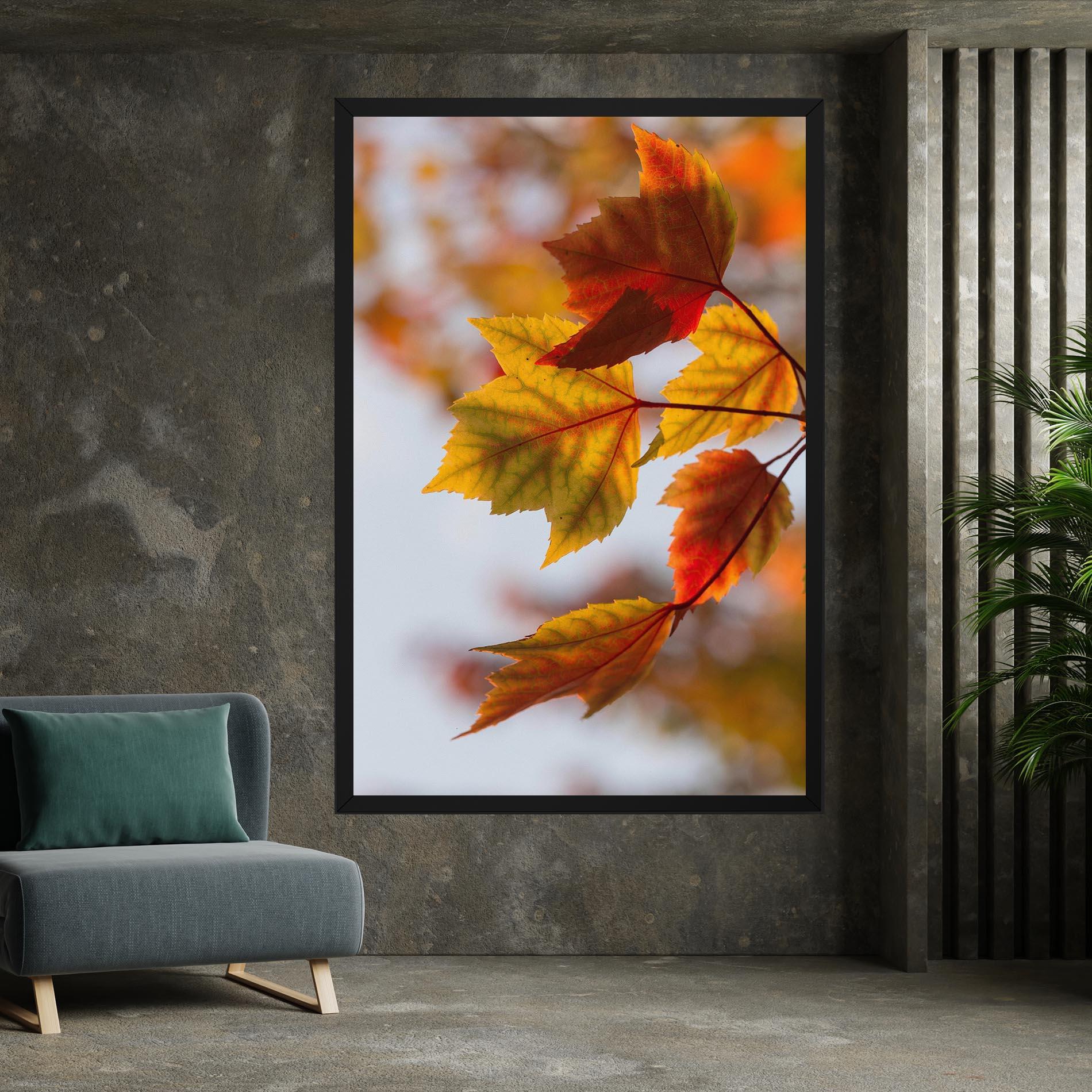 Картина на платно Red Yellow Autumn mockup 7