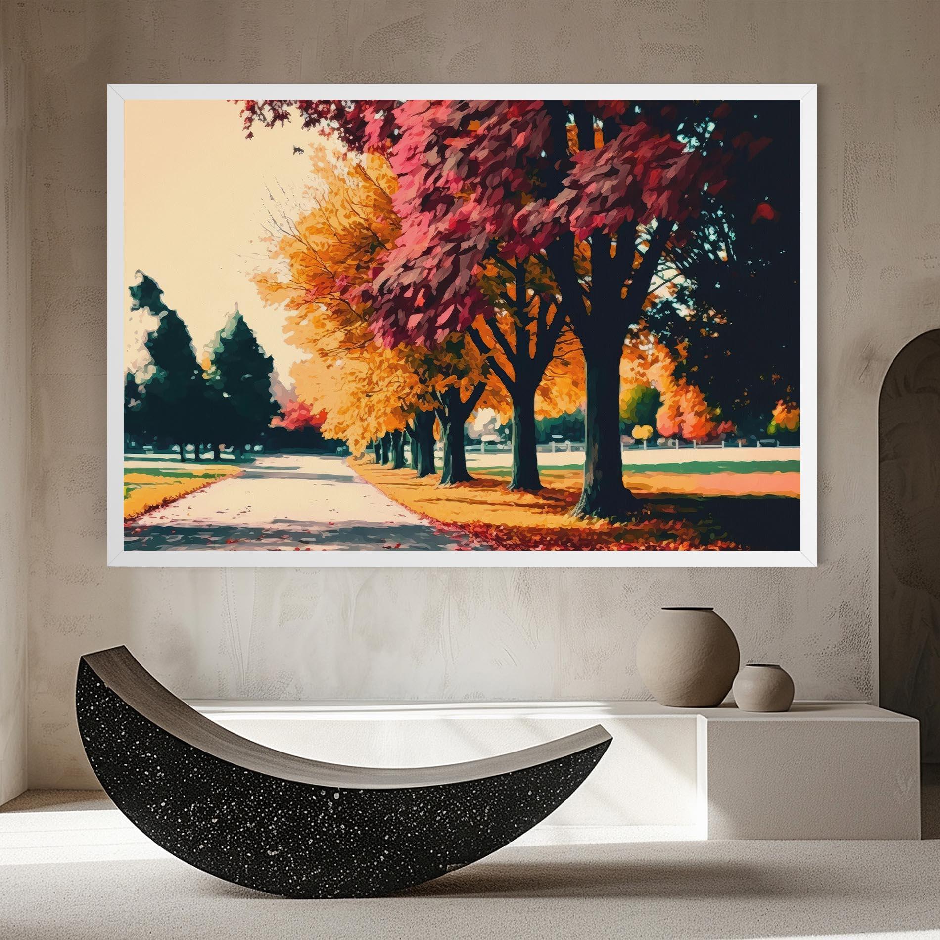 Картина на платно Autumn Park mockup 8