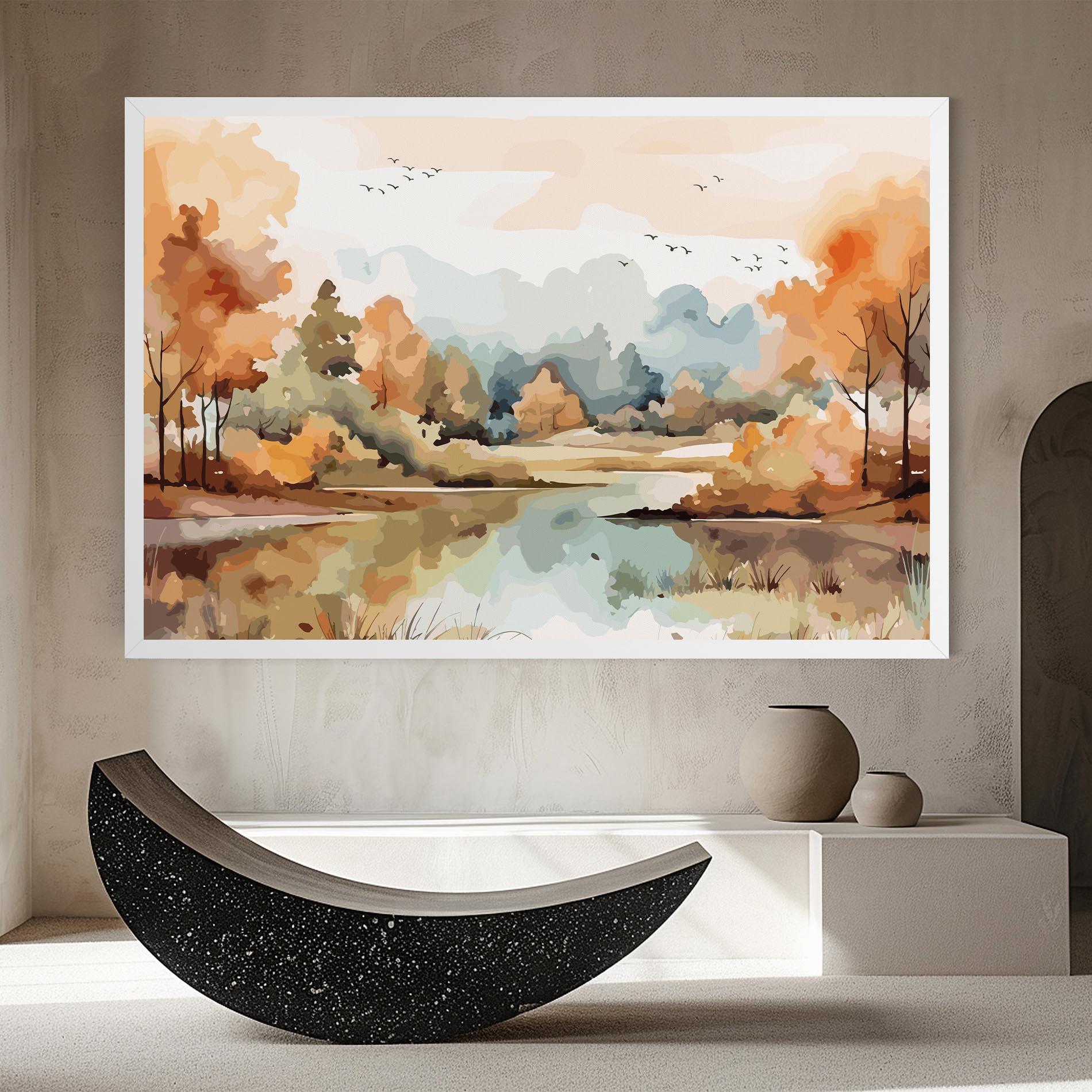 Картина на платно Watercolor Autumn mockup 8