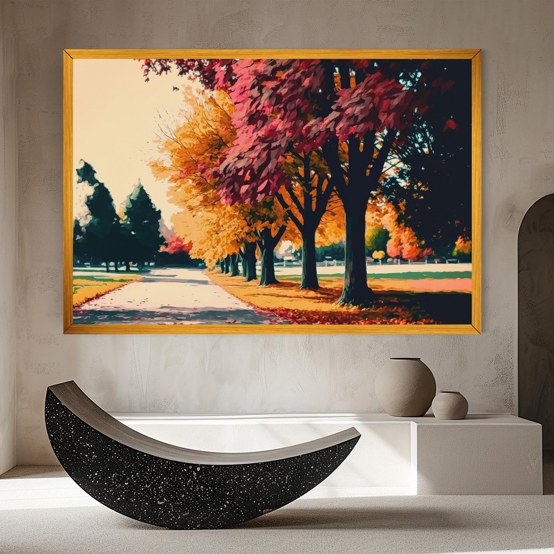 Картина на платно Autumn Park mockup 8