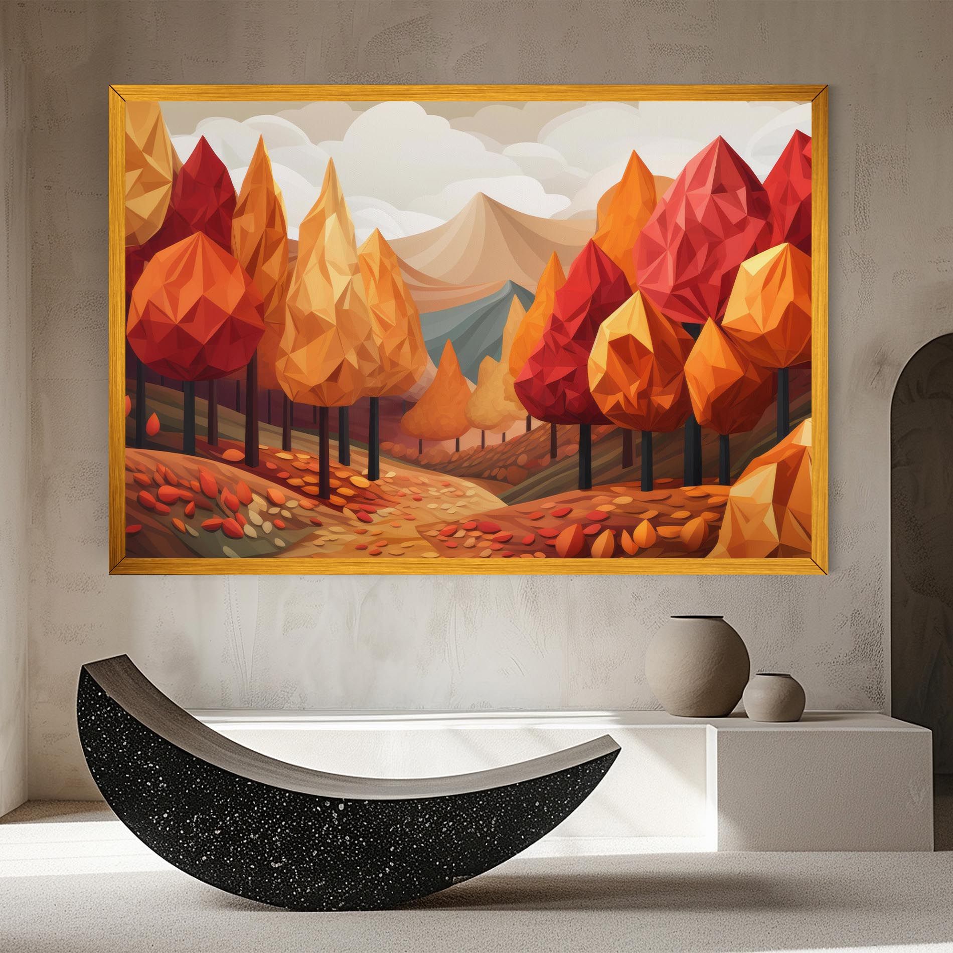 Colorful Trees Art mockup 8