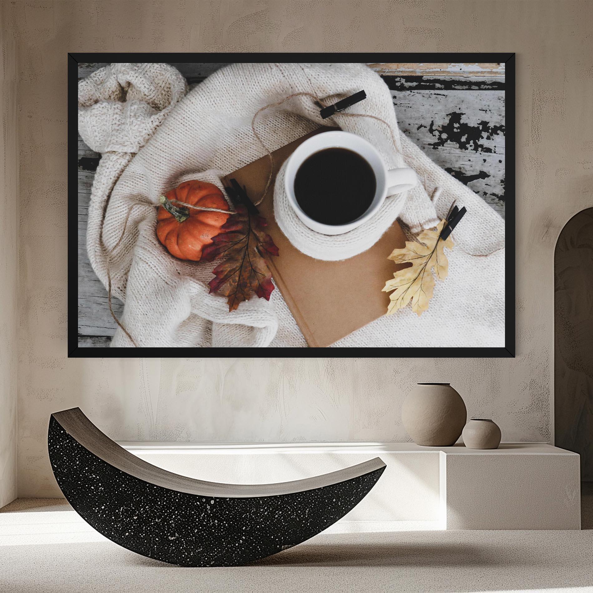 Картина на платно Autumn Coffee mockup 8