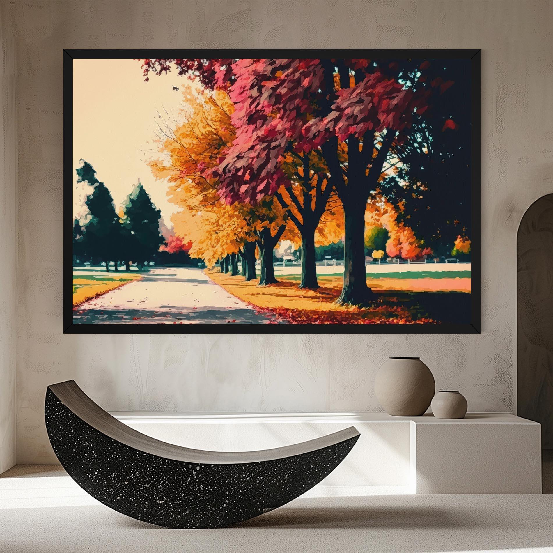 Картина на платно Autumn Park mockup 8