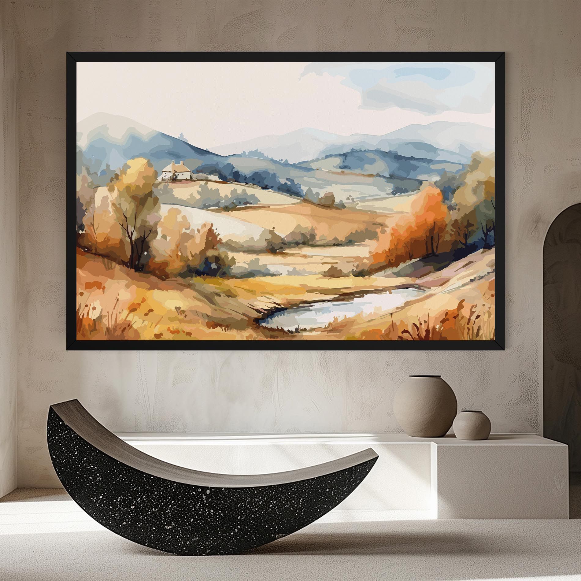 Blue Orange Autumn mockup 8