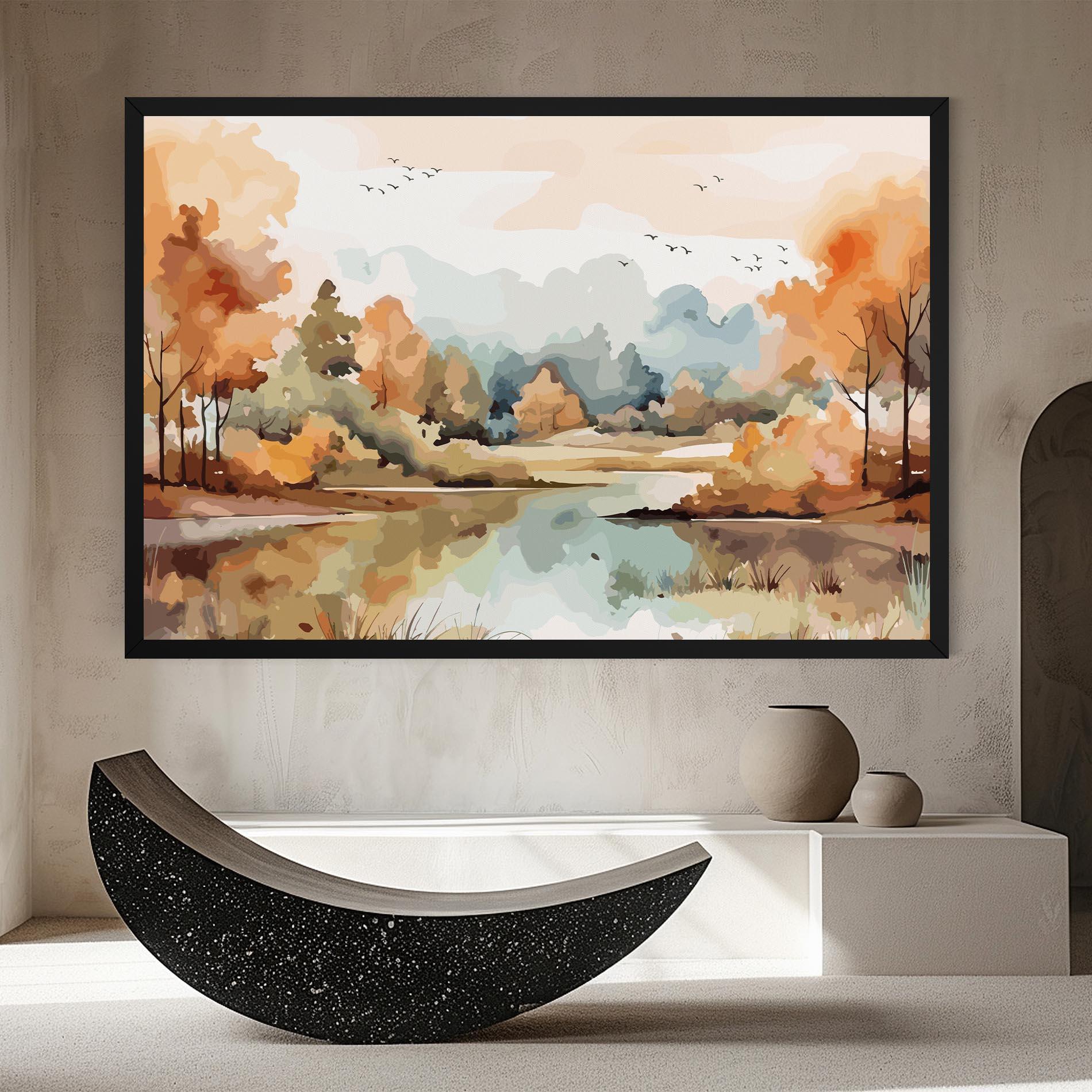 Картина на платно Watercolor Autumn mockup 8