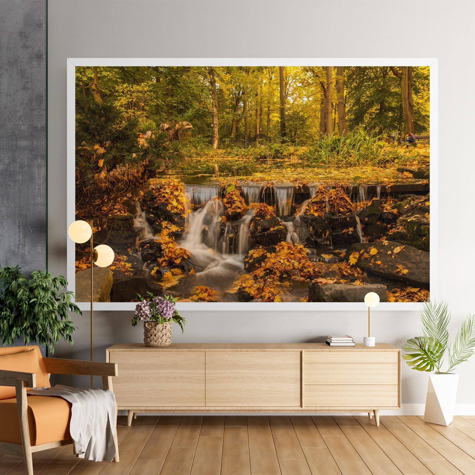 Autumn Waterfall mockup 9