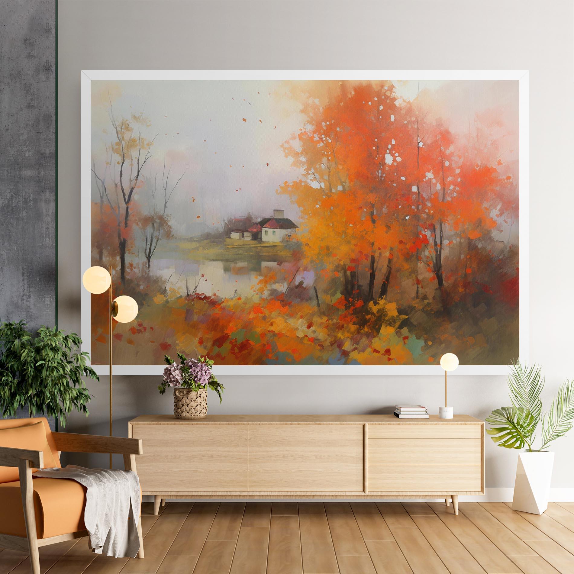 Картина на платно Autumnal Painting mockup 9