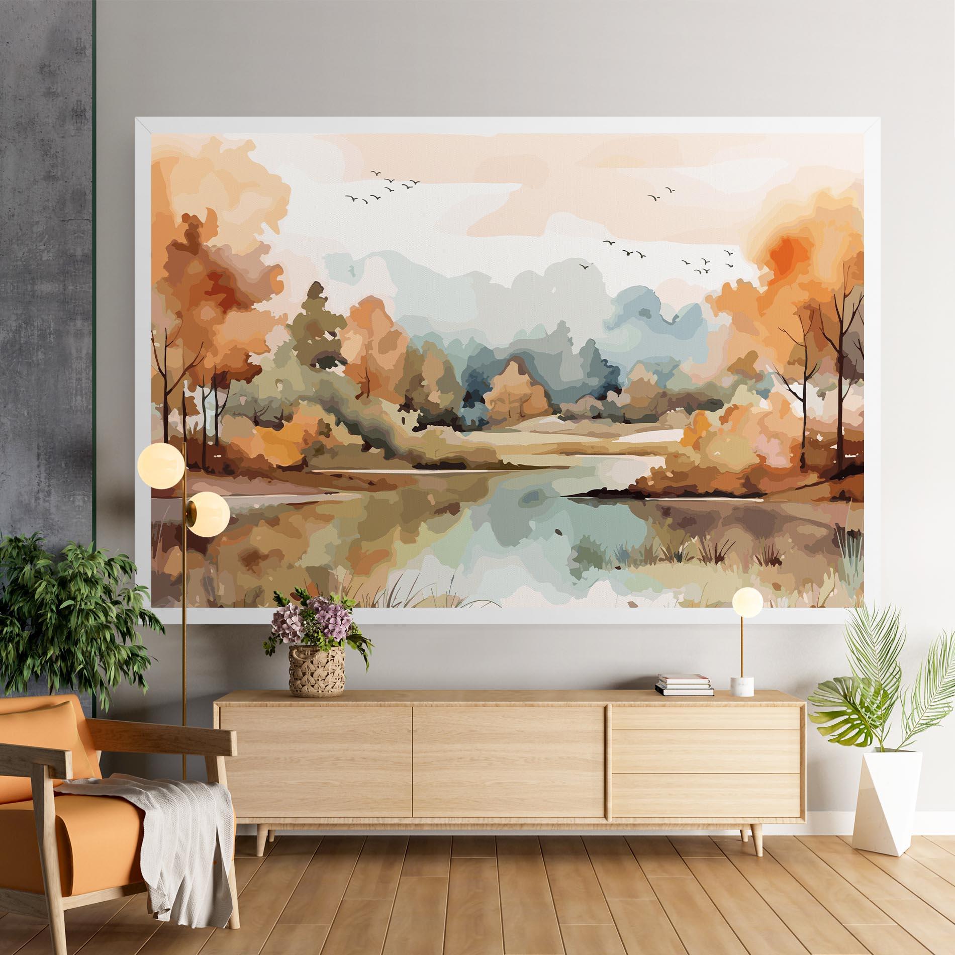 Картина на платно Watercolor Autumn mockup 9
