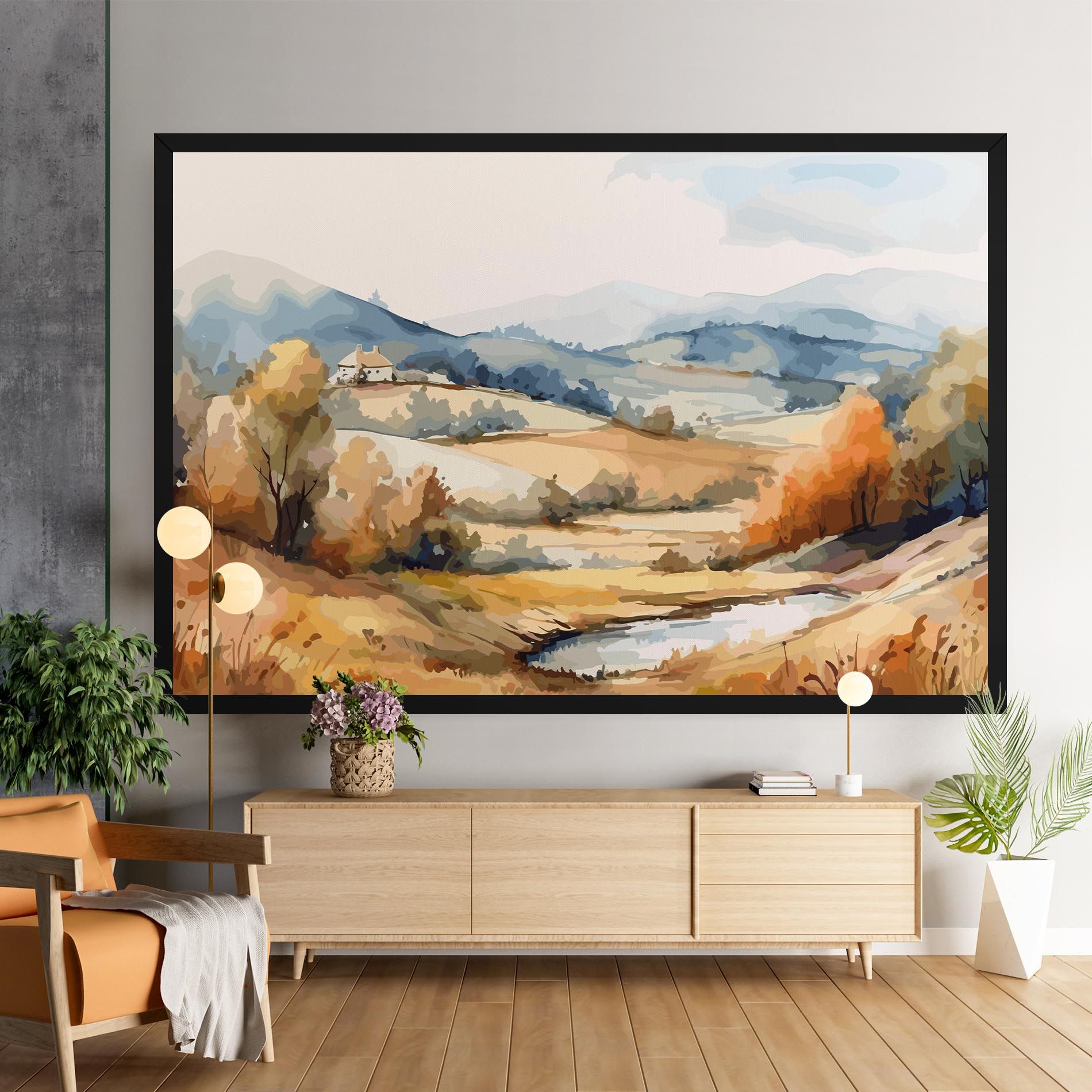Blue Orange Autumn mockup 9