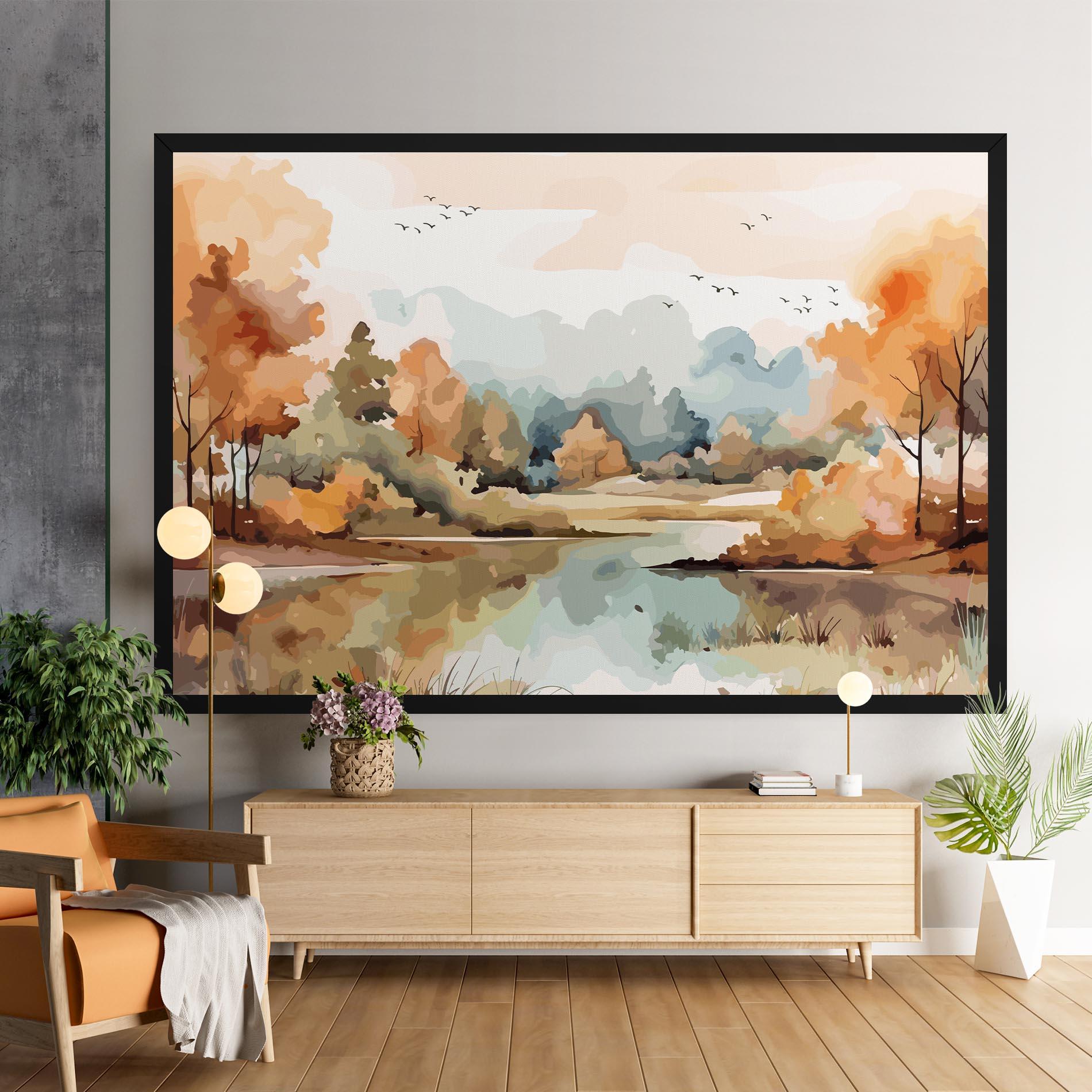 Картина на платно Watercolor Autumn mockup 9