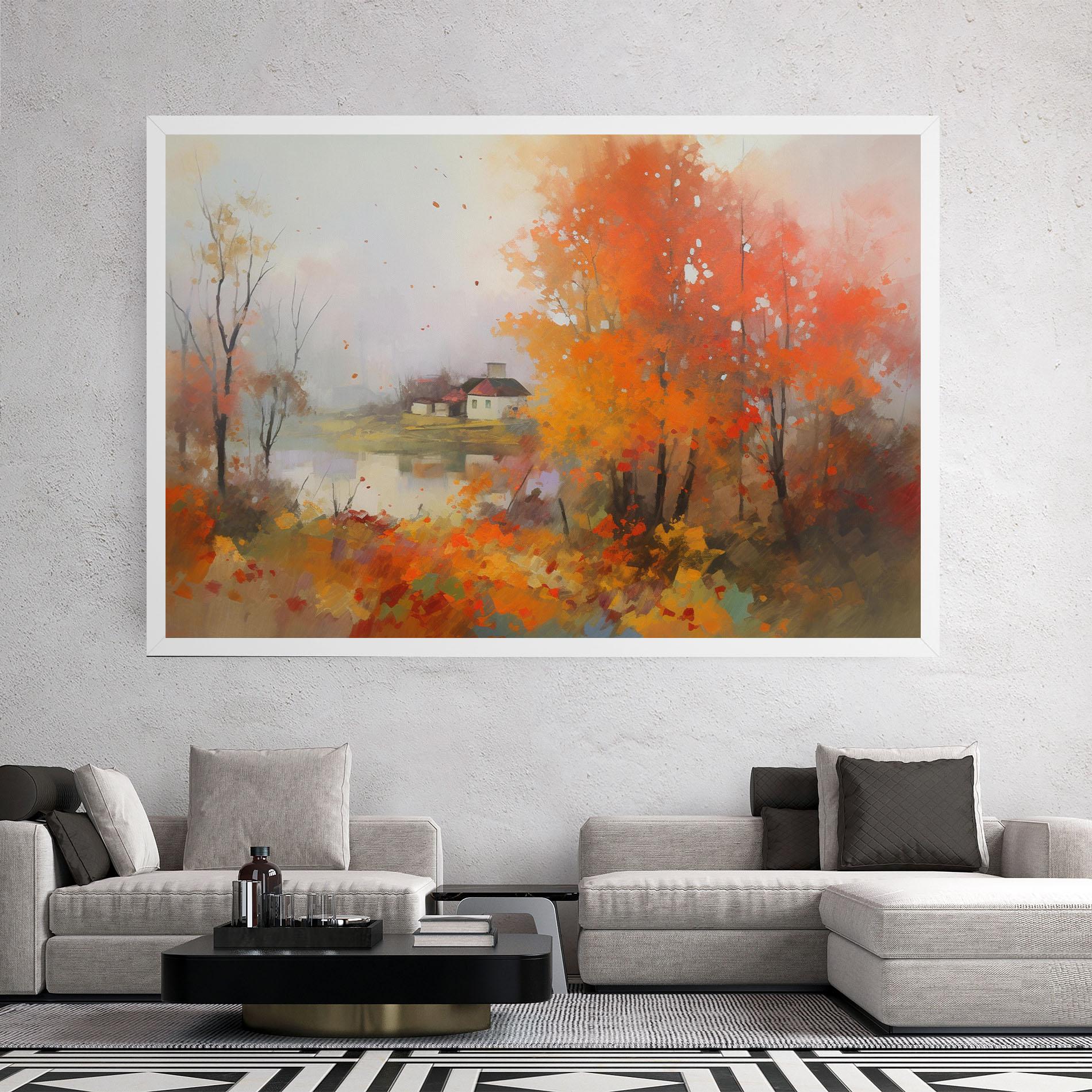 Картина на платно Autumnal Painting mockup 2