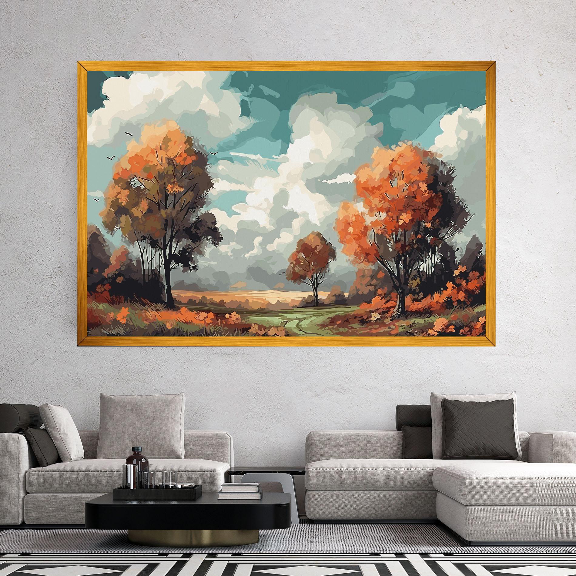 Картина на платно Autumn Art mockup 2