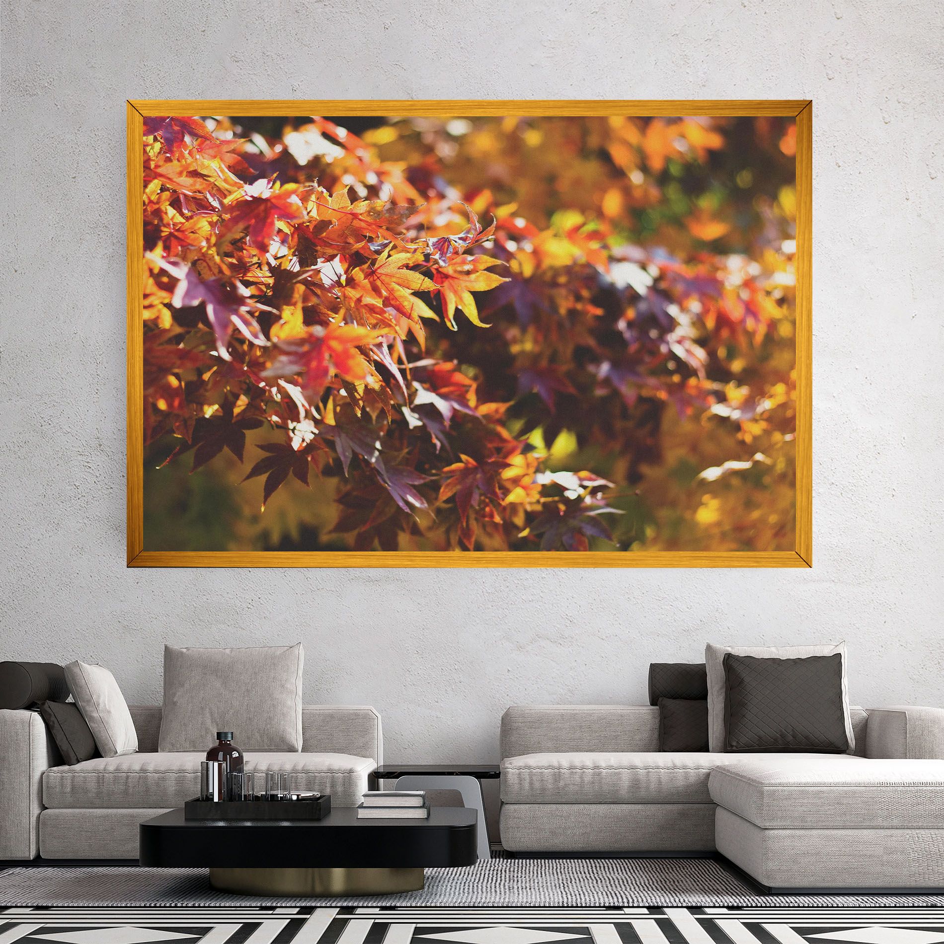 Dark Red Leaves mockup 2