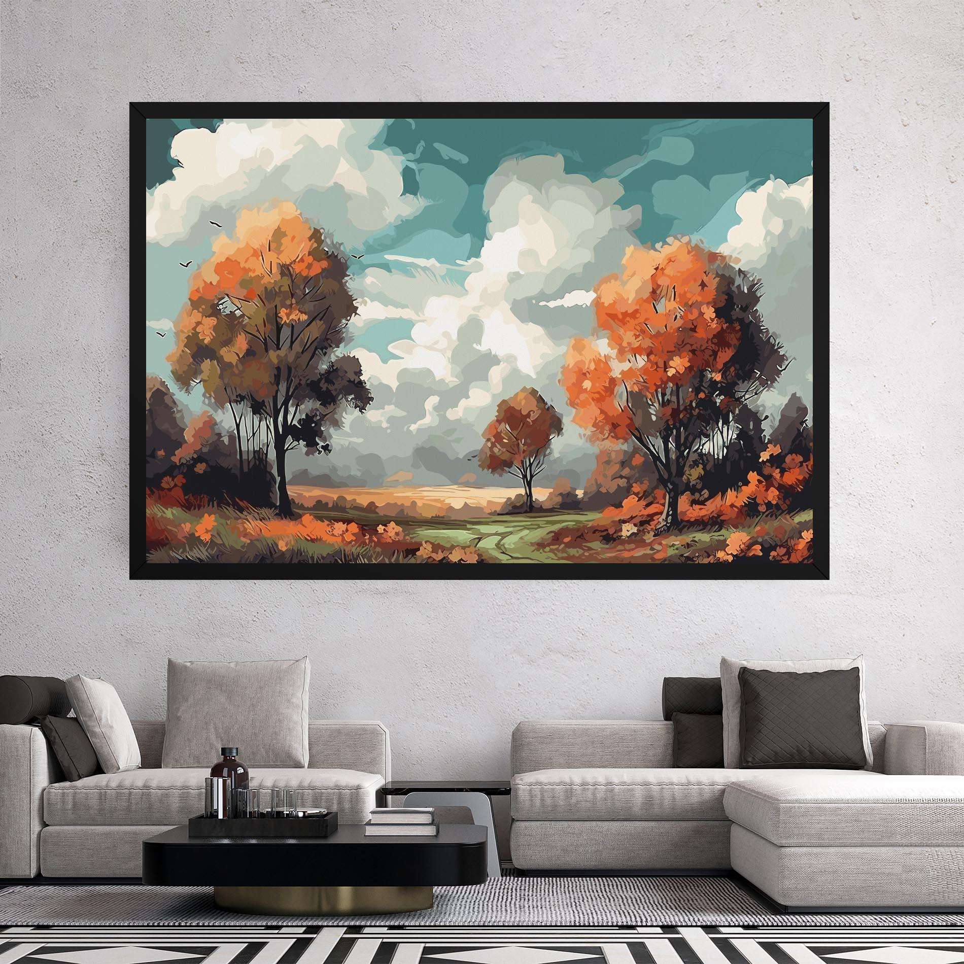 Картина на платно Autumn Art mockup 2