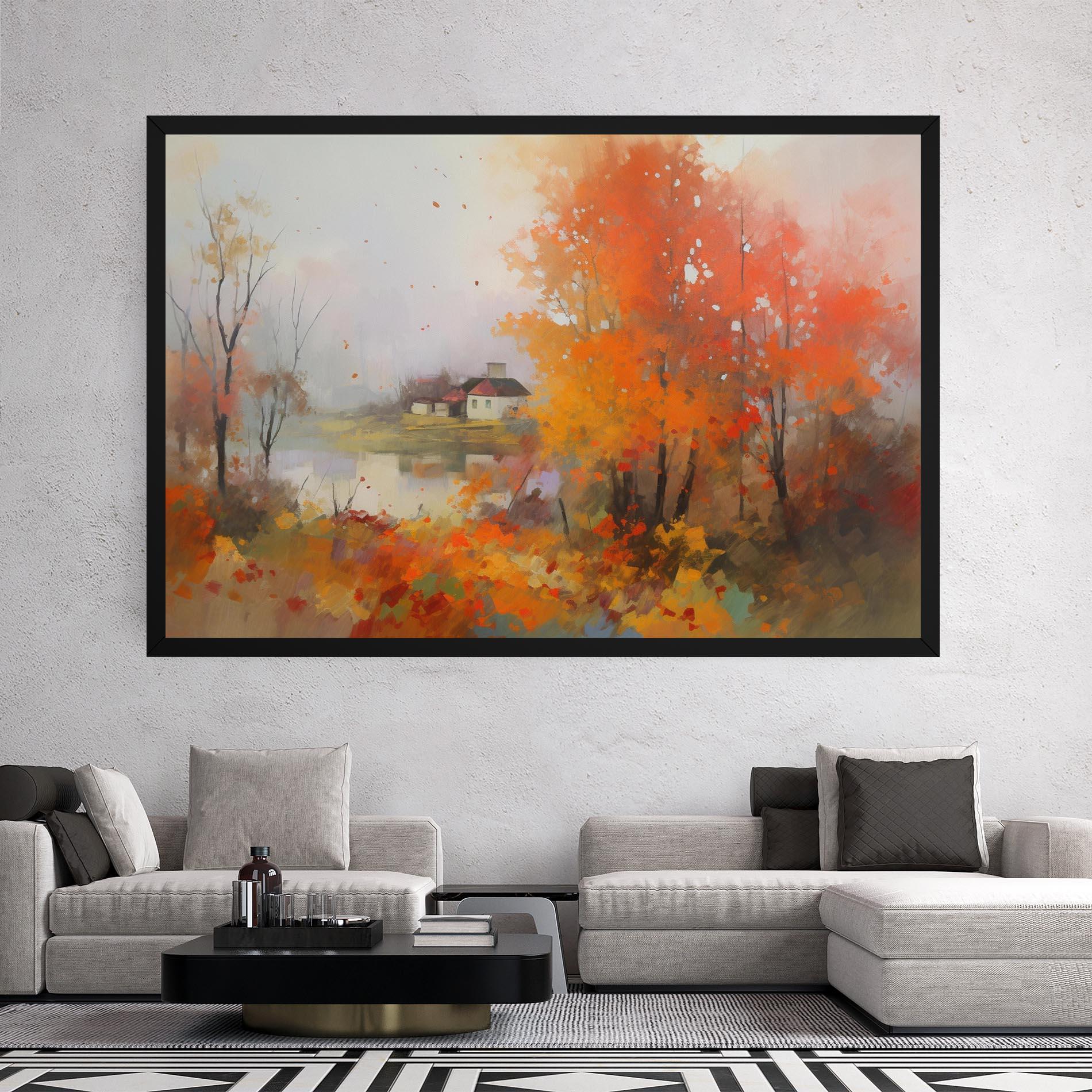 Картина на платно Autumnal Painting mockup 2