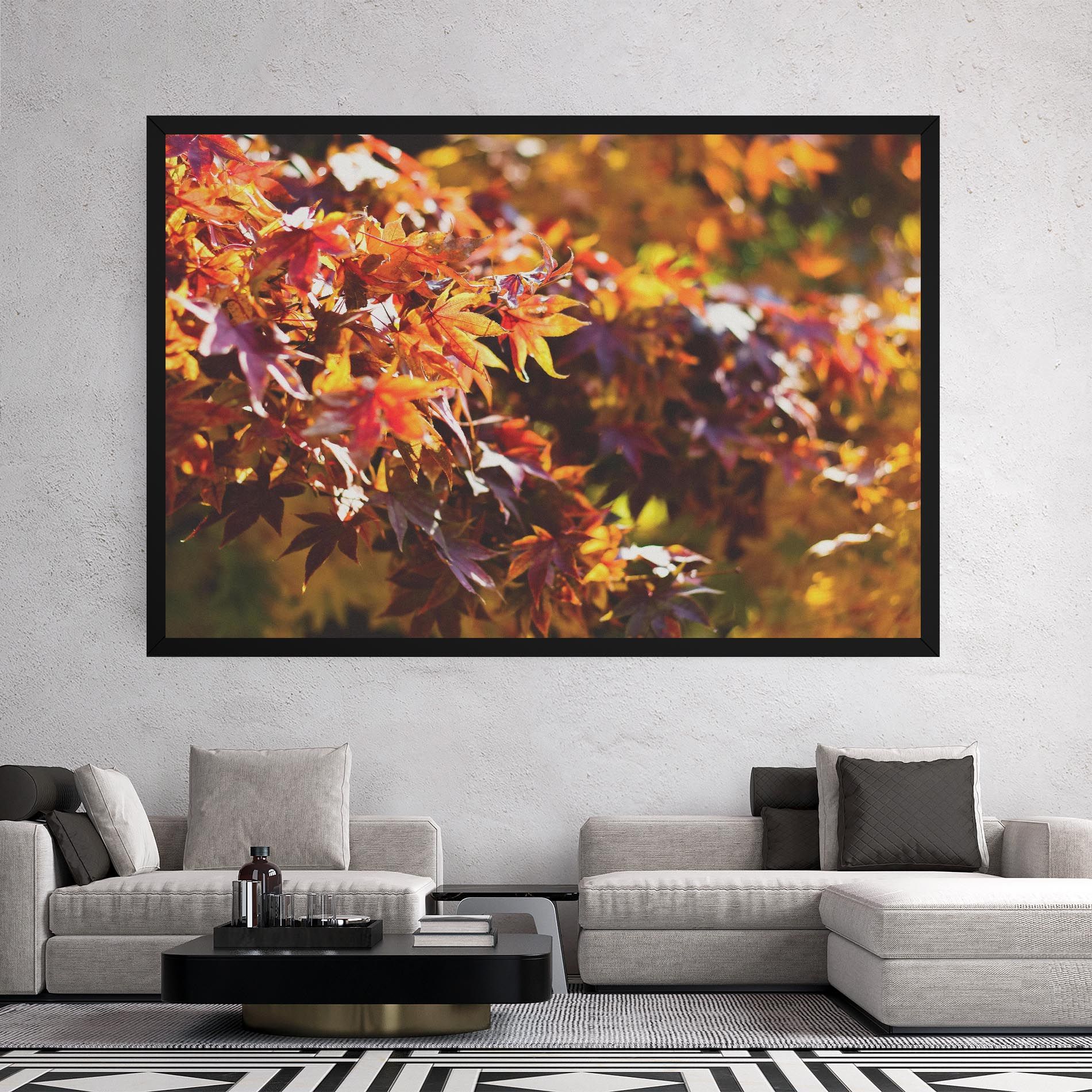 Dark Red Leaves mockup 2