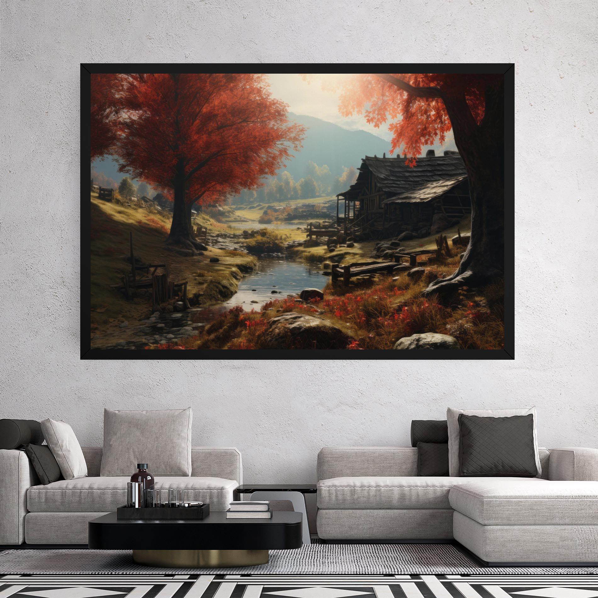 Картина на платно Wild Hunt mockup 2