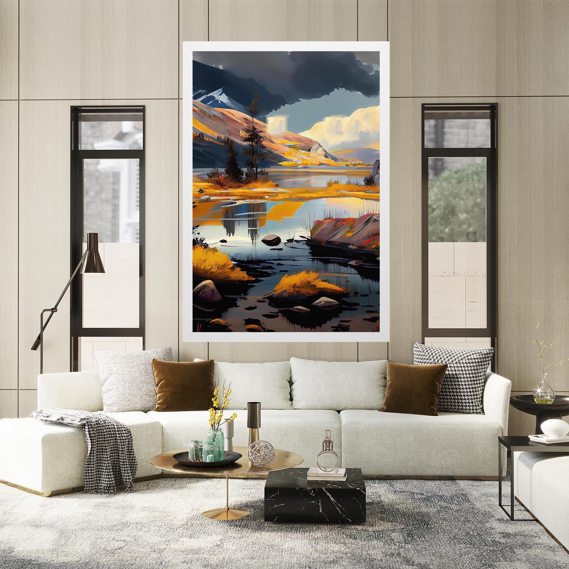 Картина на платно Autumn Landscape mockup 2