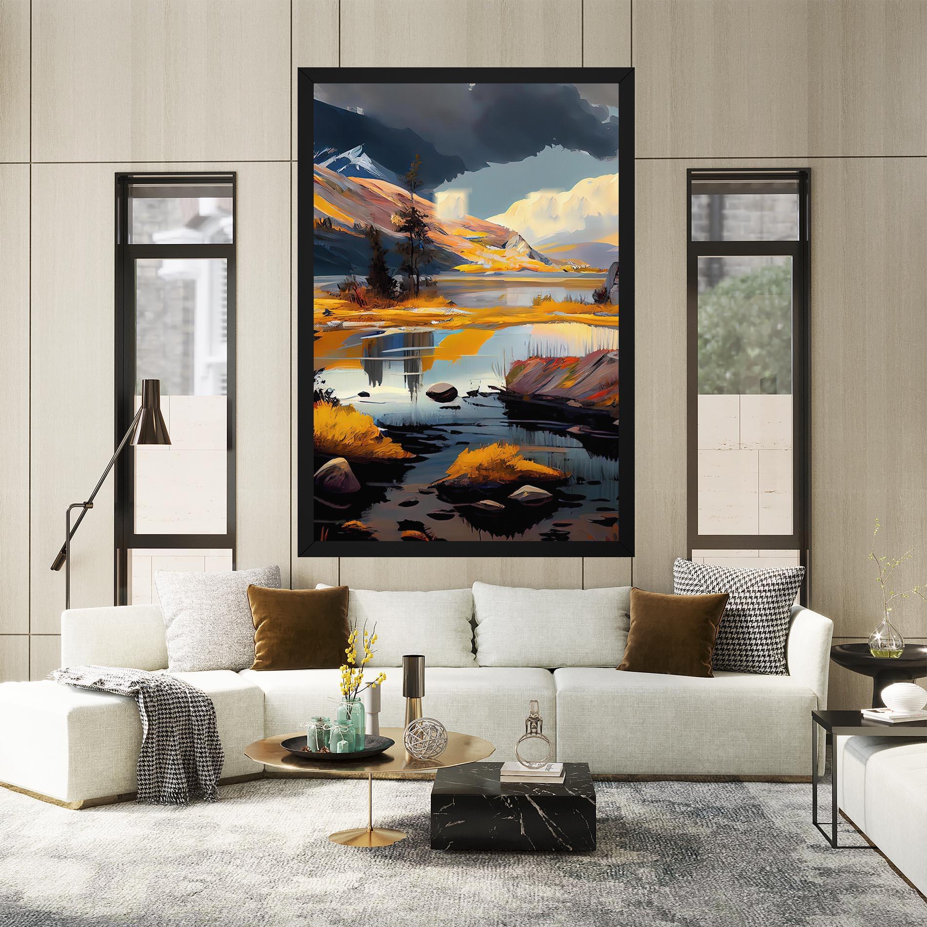 Картина на платно Autumn Landscape mockup 2