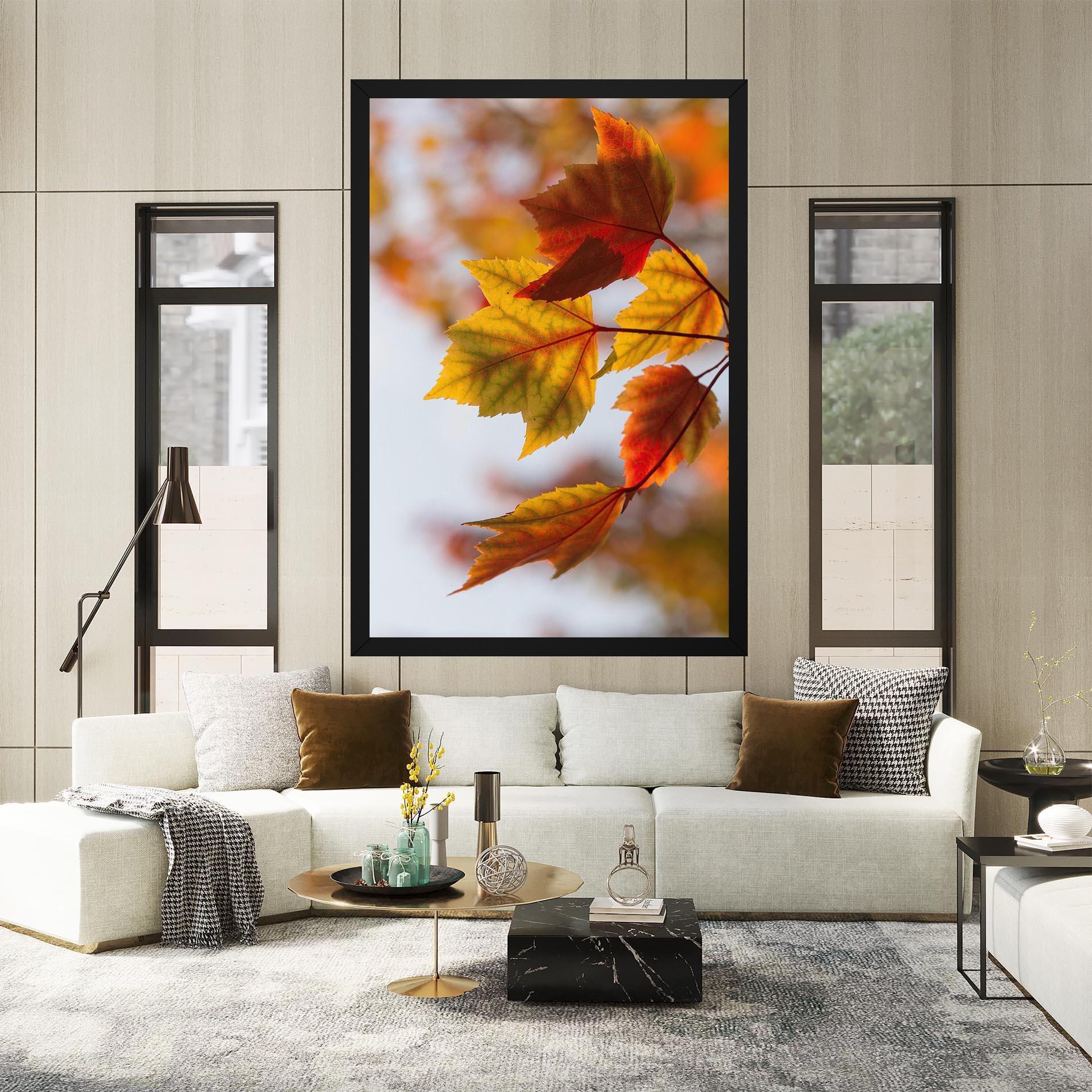 Картина на платно Red Yellow Autumn mockup 2