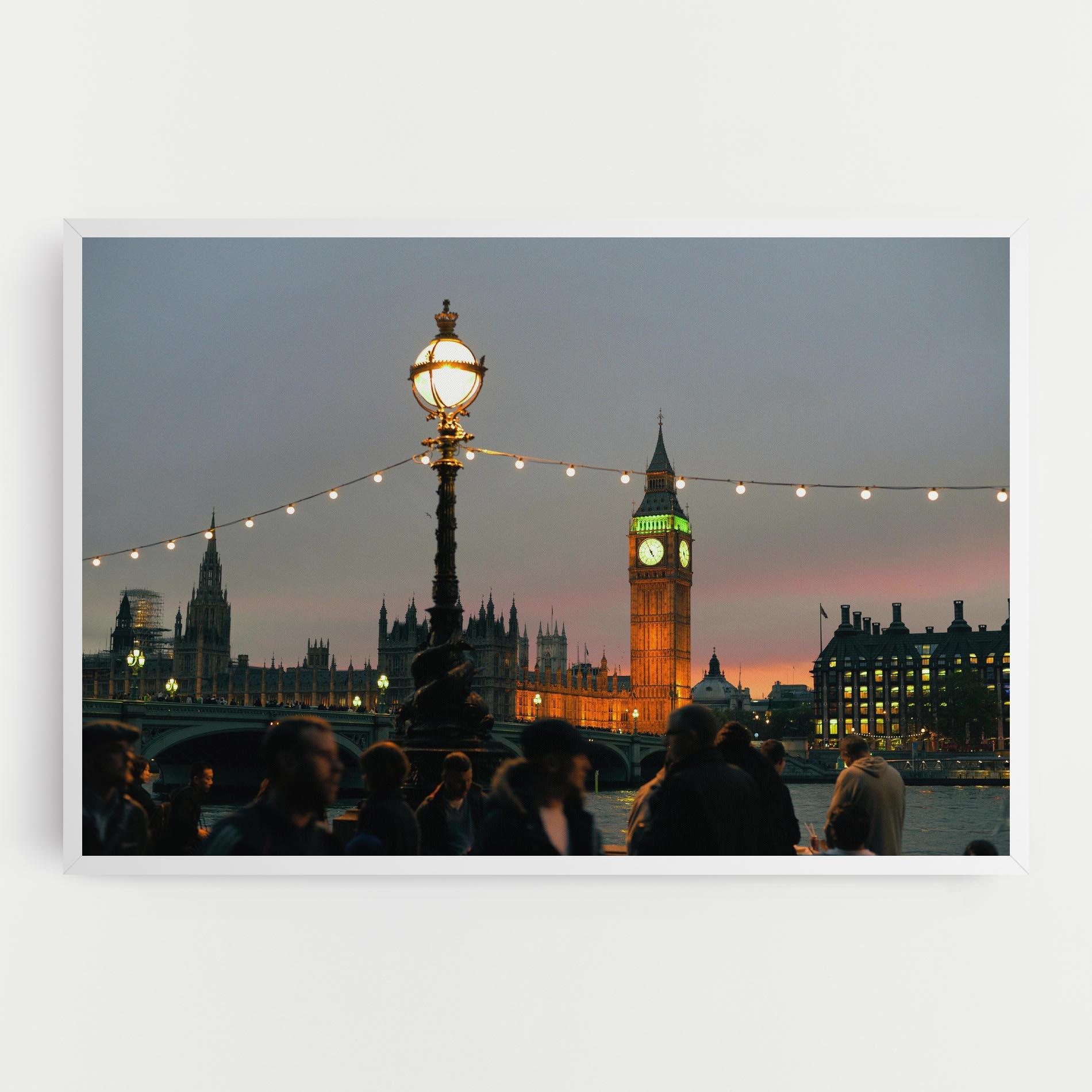 Картина на платно Clock Lights mockup 0