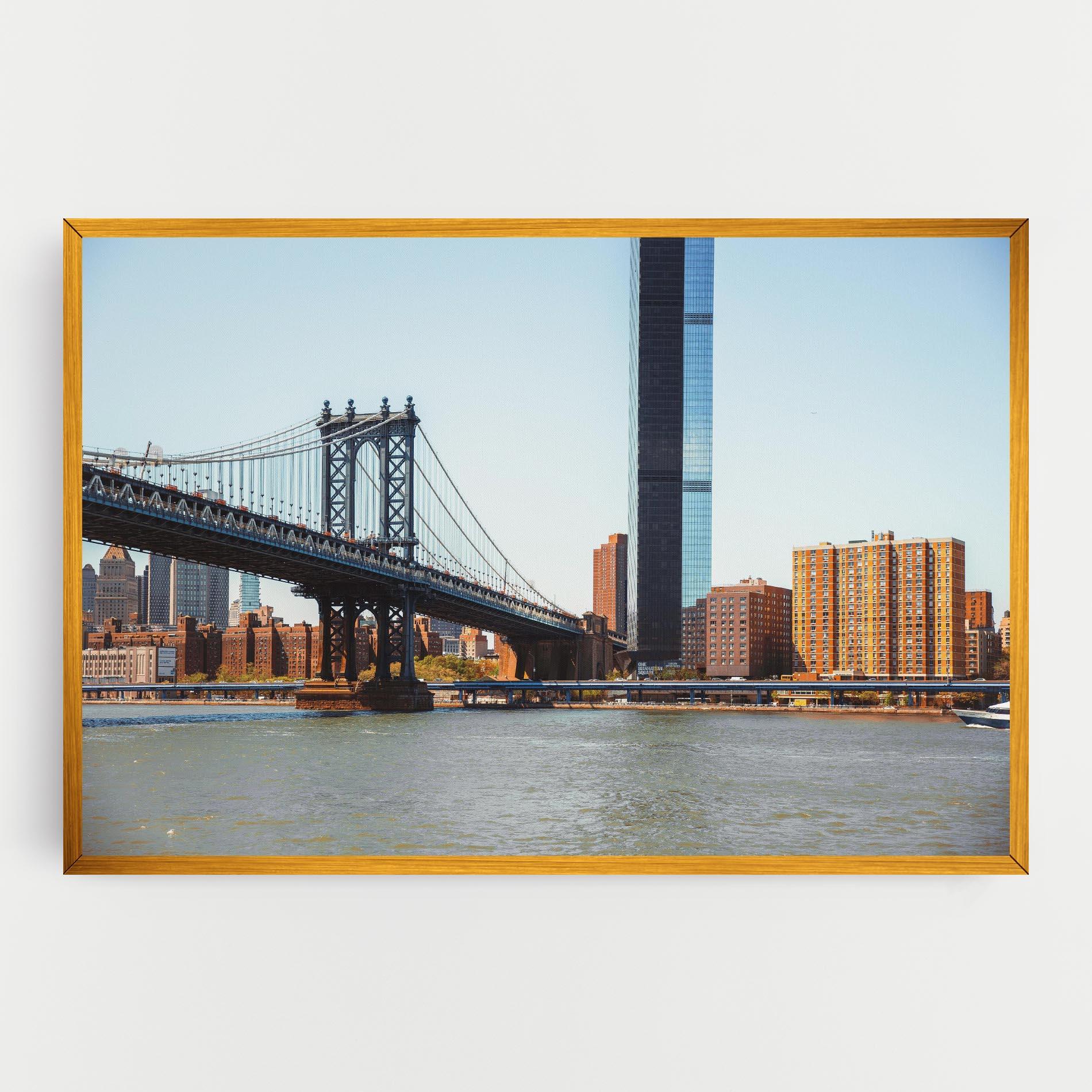 Картина на платно Big City Bridge mockup 0