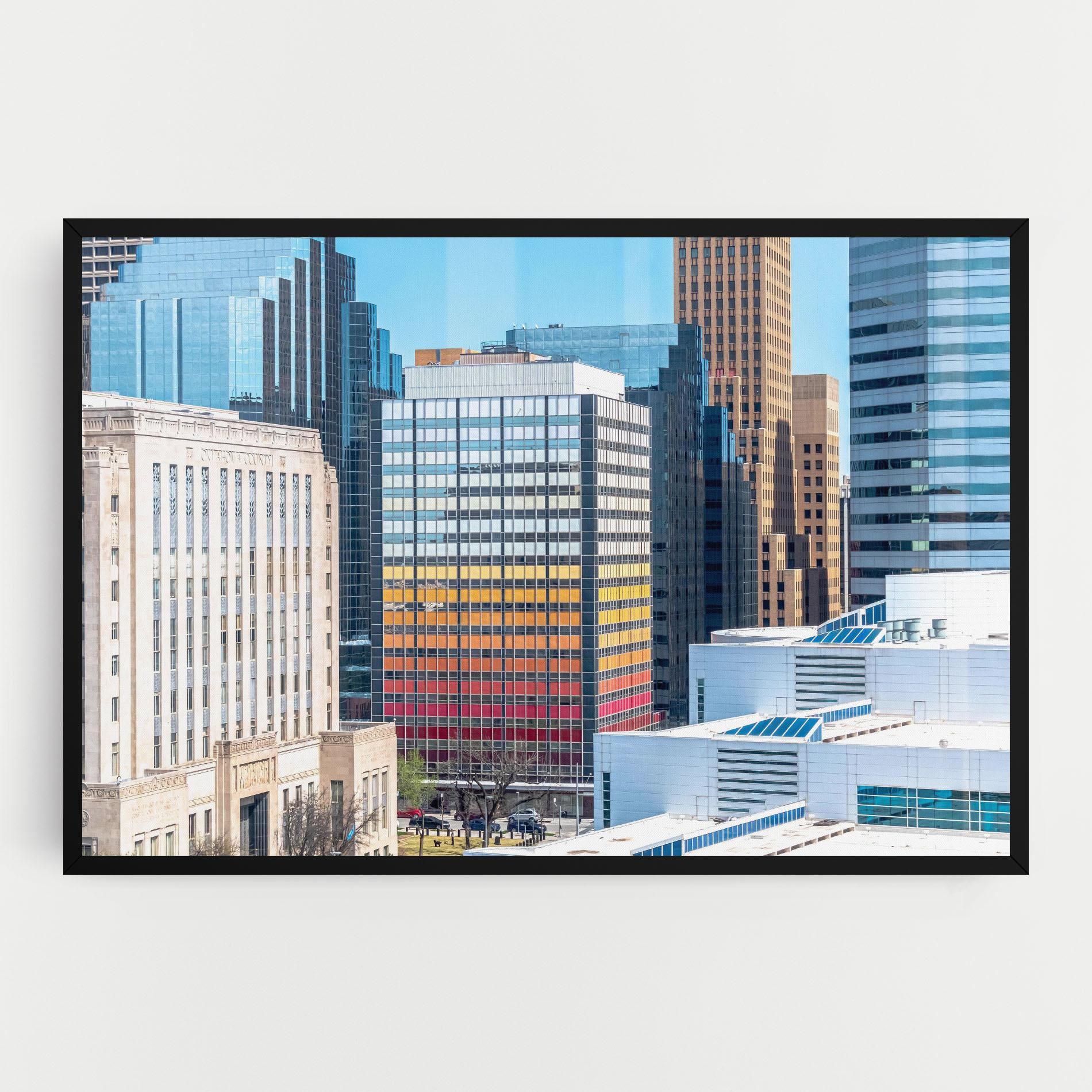 Картина на платно Colorful Urban Building mockup 0