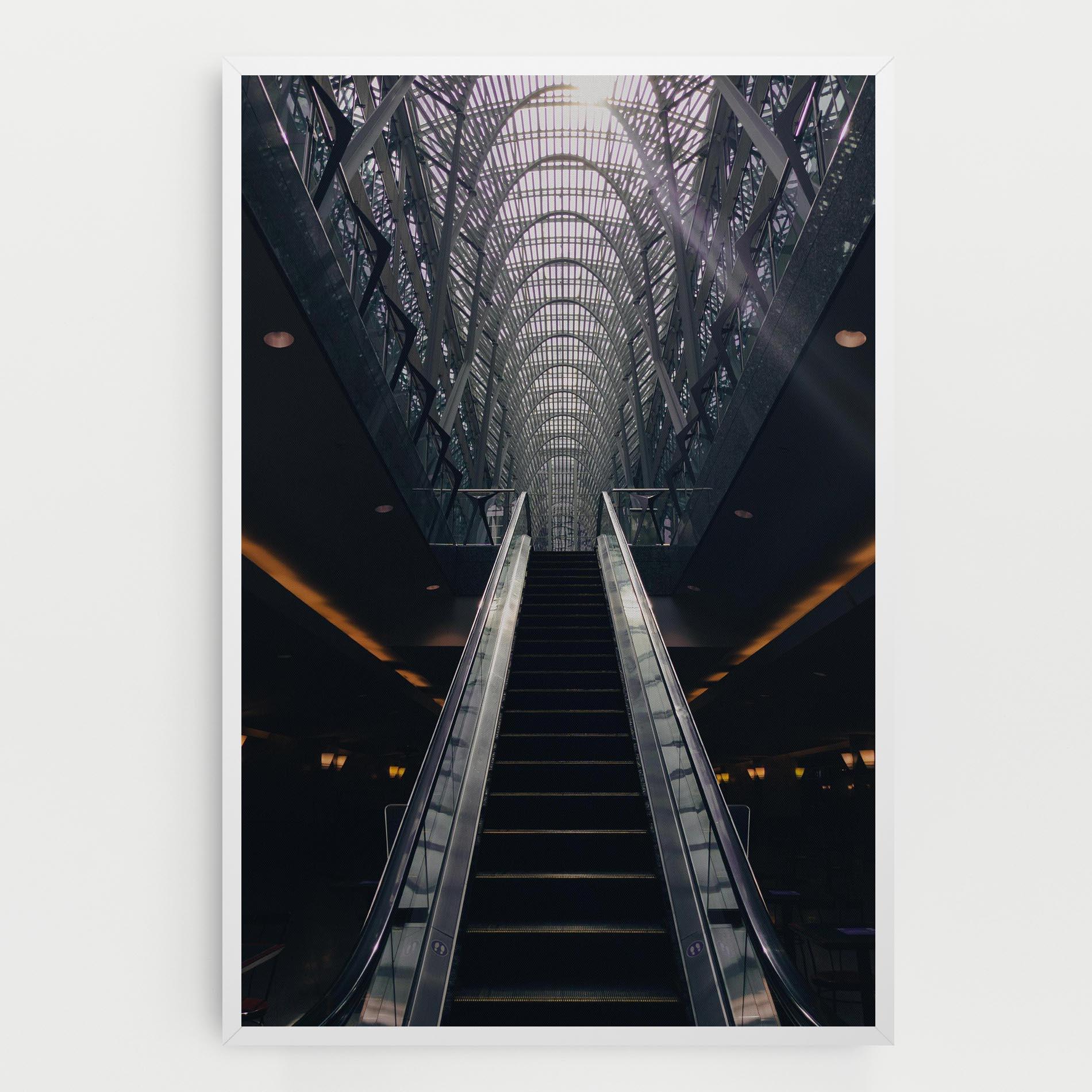 Картина на платно Grey Stairs Building mockup 0