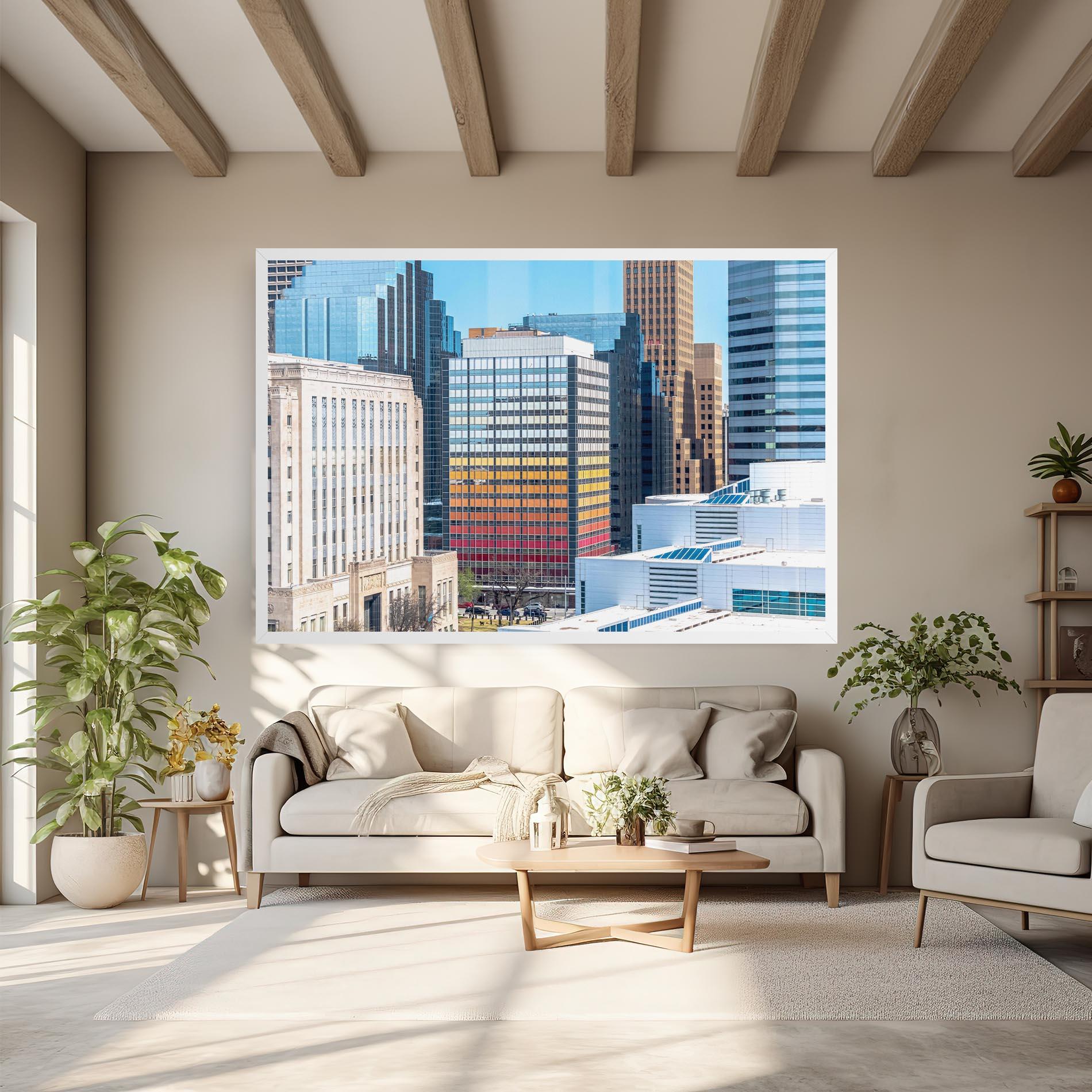 Картина на платно Colorful Urban Building mockup 6